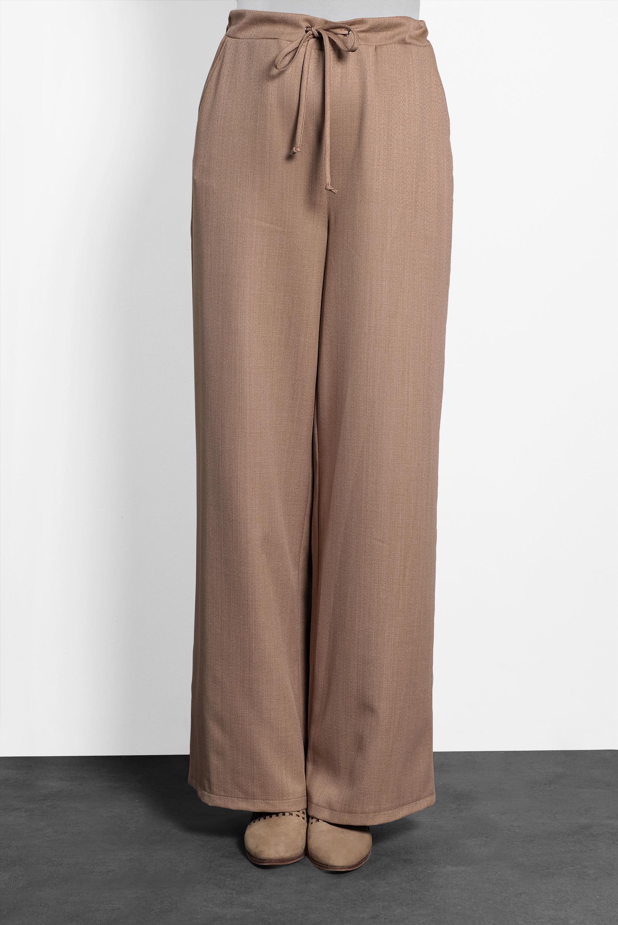 Hijab clothing BROWN WIDE-LEG PANTS 70015