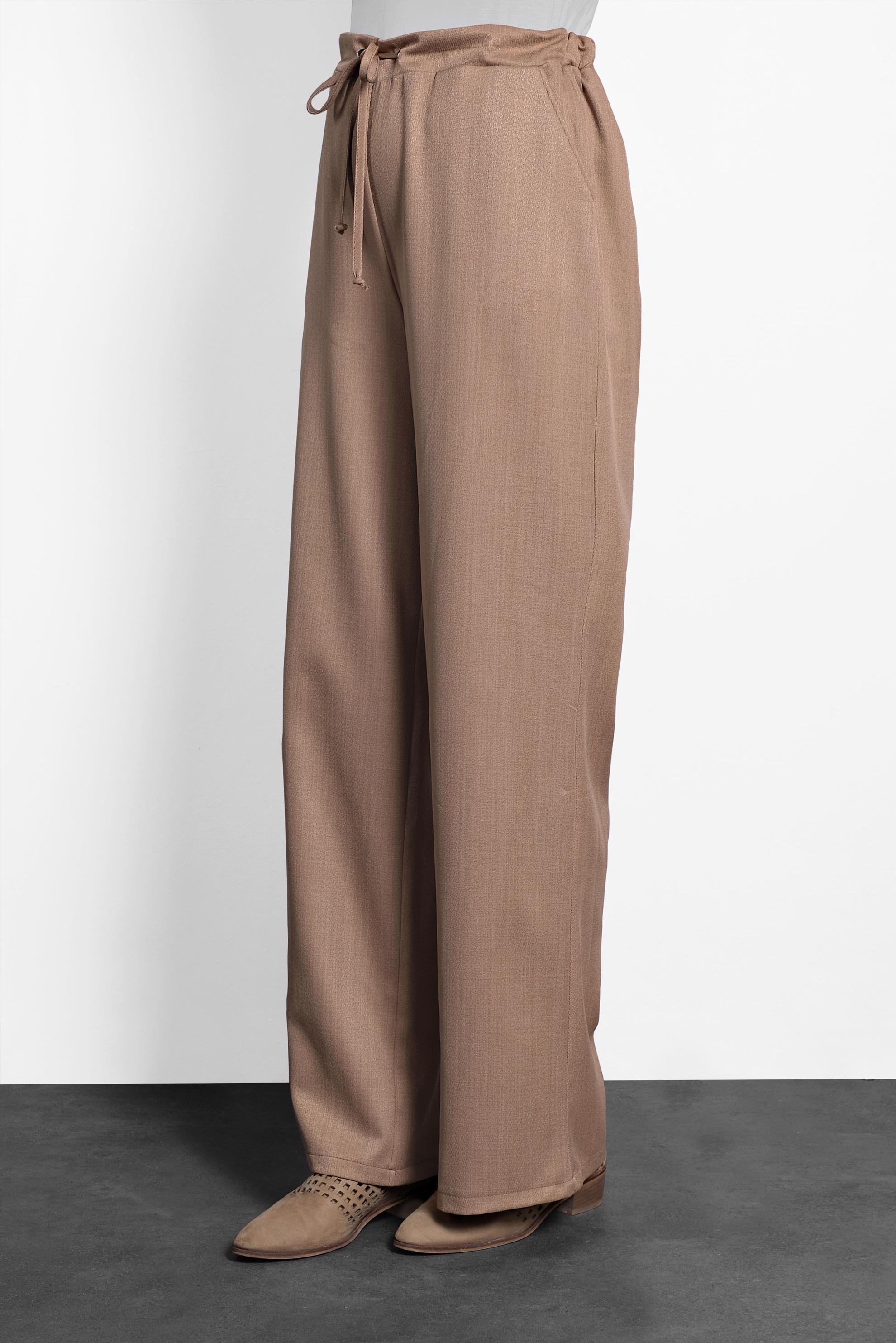 Hijab clothing BROWN WIDE-LEG PANTS 70015