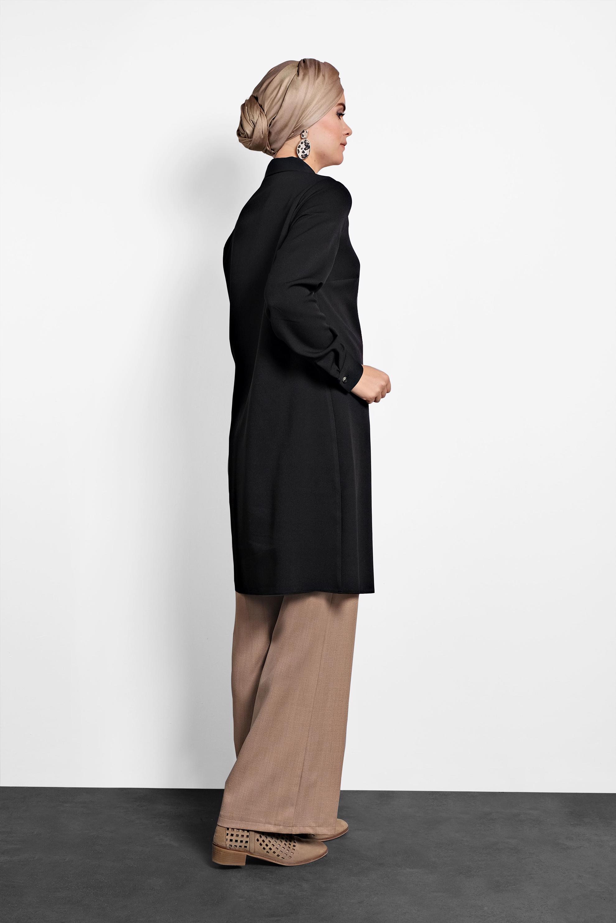 Hijab clothing BROWN WIDE-LEG PANTS 70015