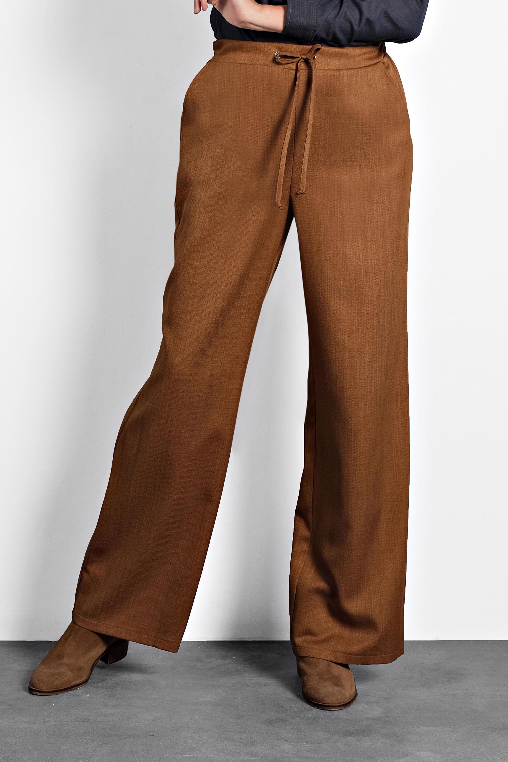 Hijab clothing BROWN WIDE-LEG PANTS 70015