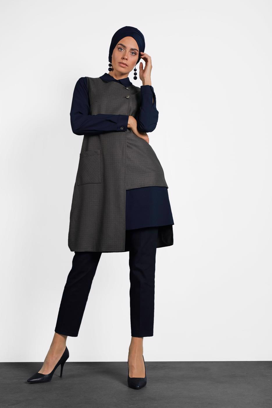 Hijab clothing NAVY BLUE CLASSIC PANTS 70021 