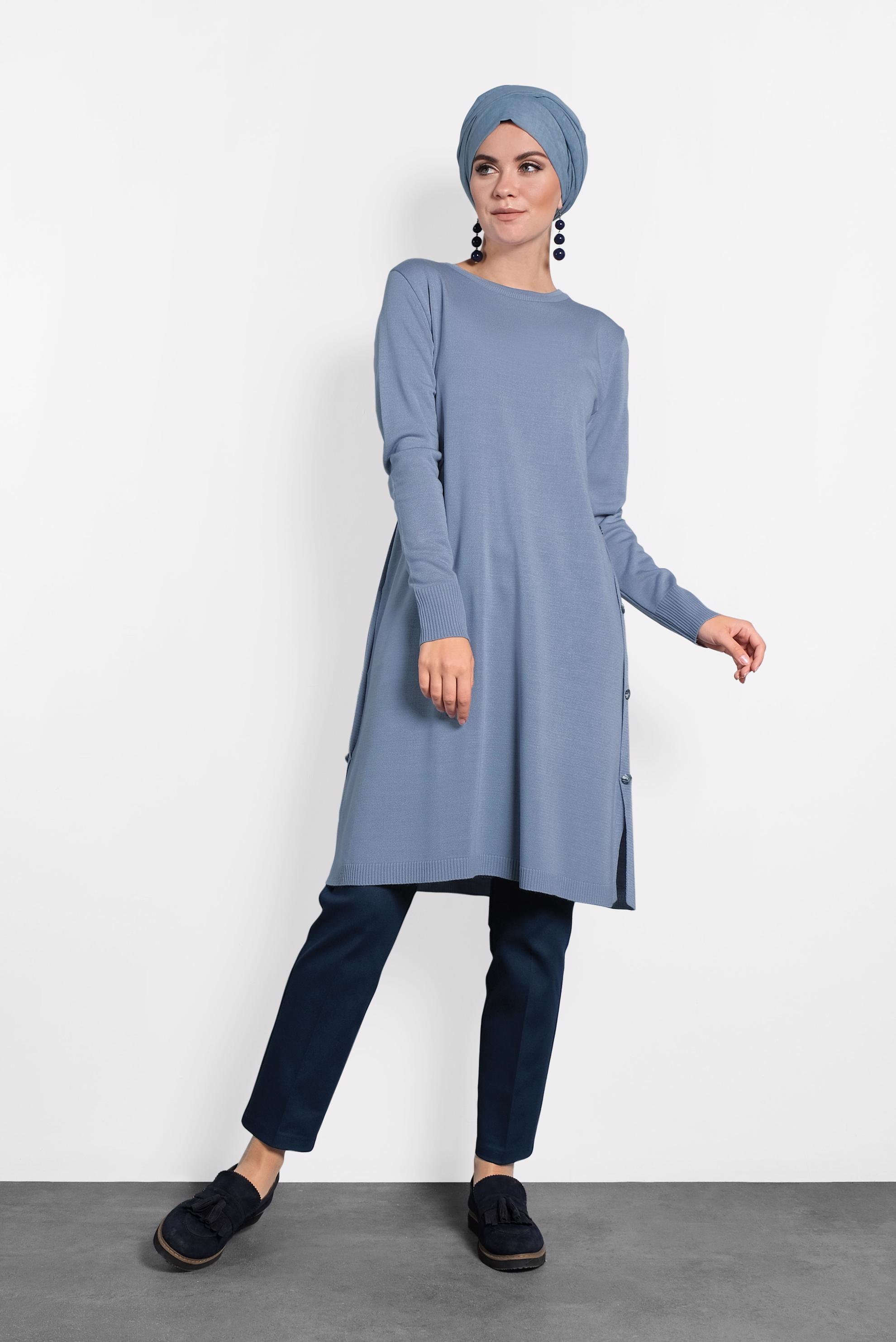 Tesettür giyim LACİVERT KLASİK PANTOLON 70021 