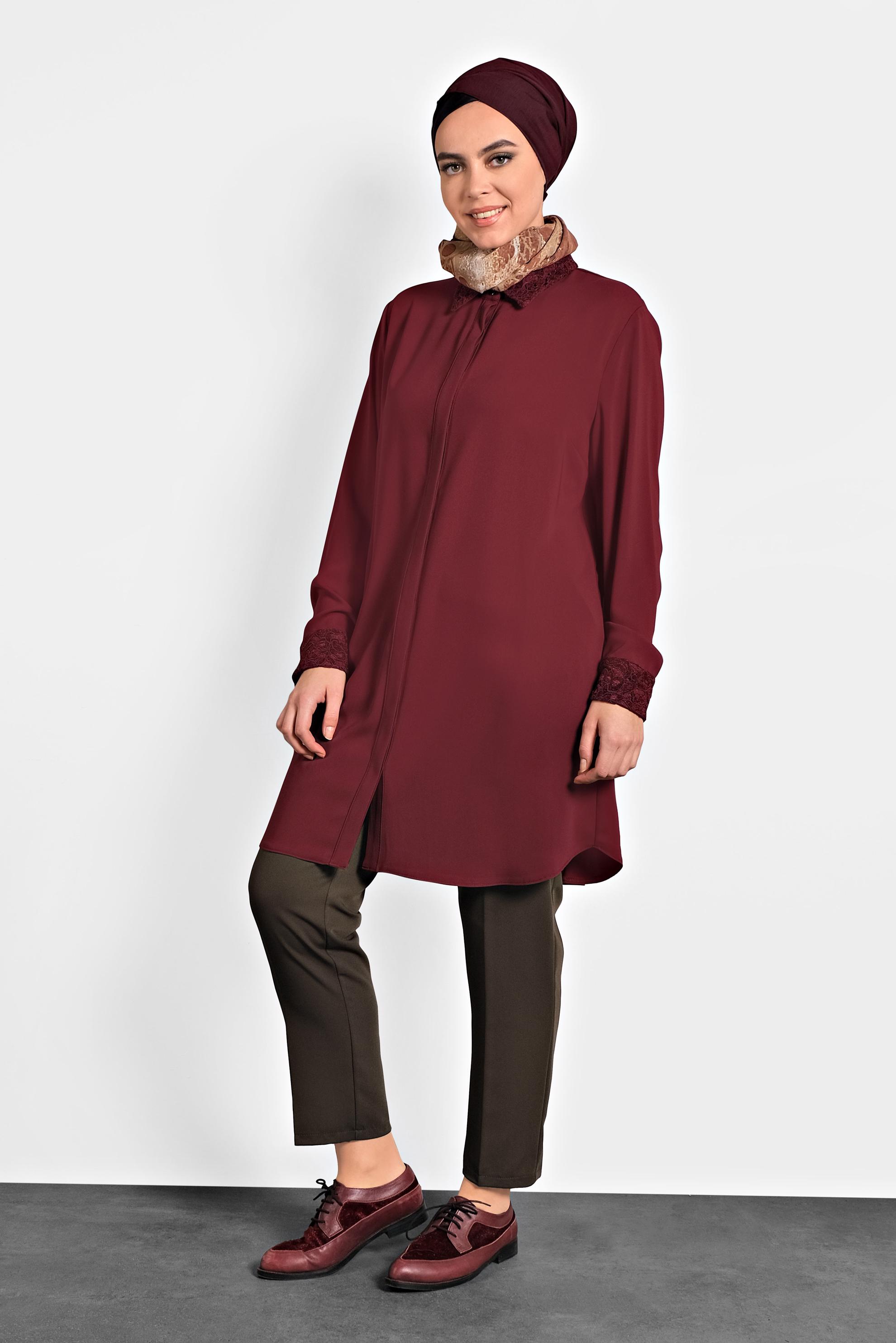 Vêtements hijab BRUN PANTALON À BOOTCUT 70023