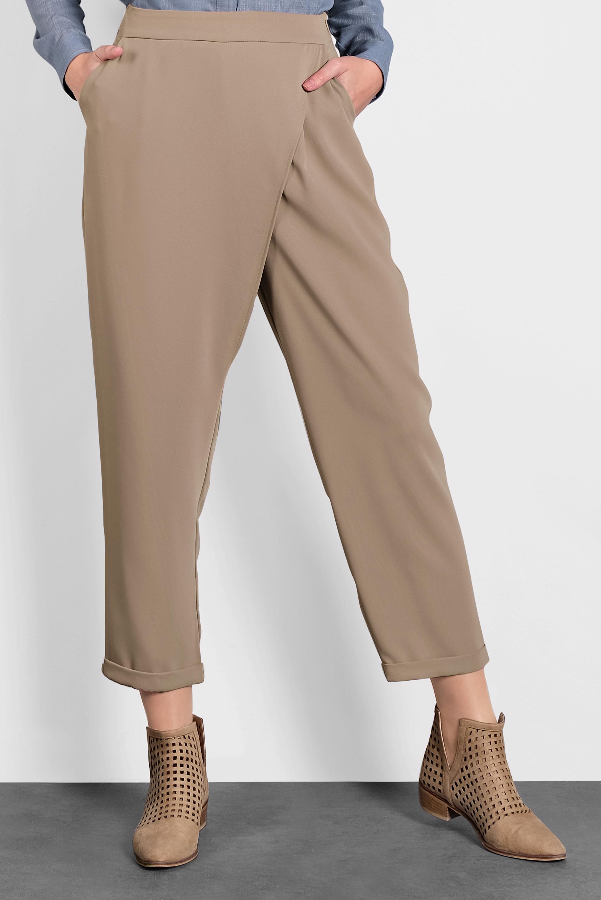 Tesettür giyim KAHVE BOL PAÇA PANTOLON 70025