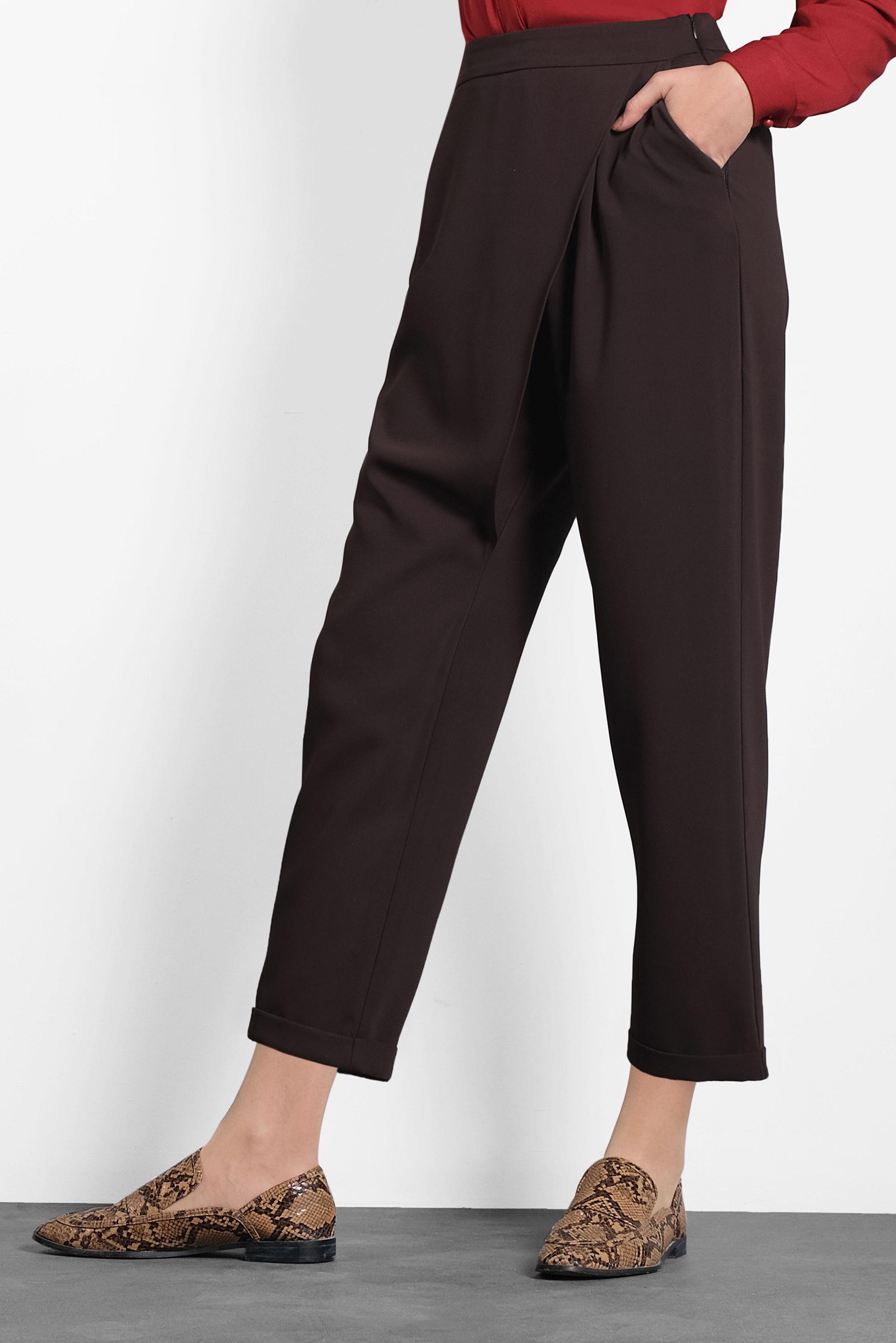 Hijab clothing BROWN WIDE LEG TROUSERS 70025