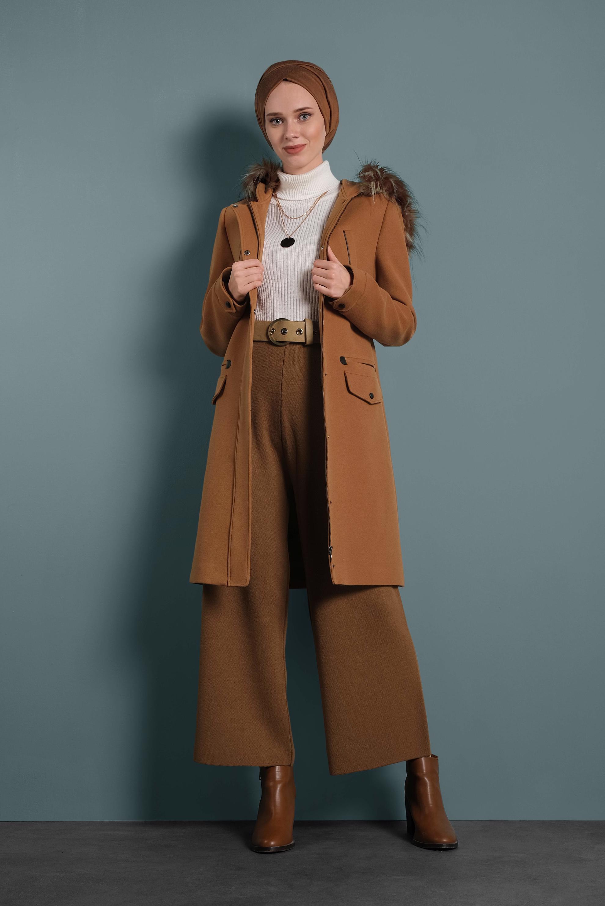 Hijab clothing TABA ELASTIC-WAIST KNIT PANTS 70028 