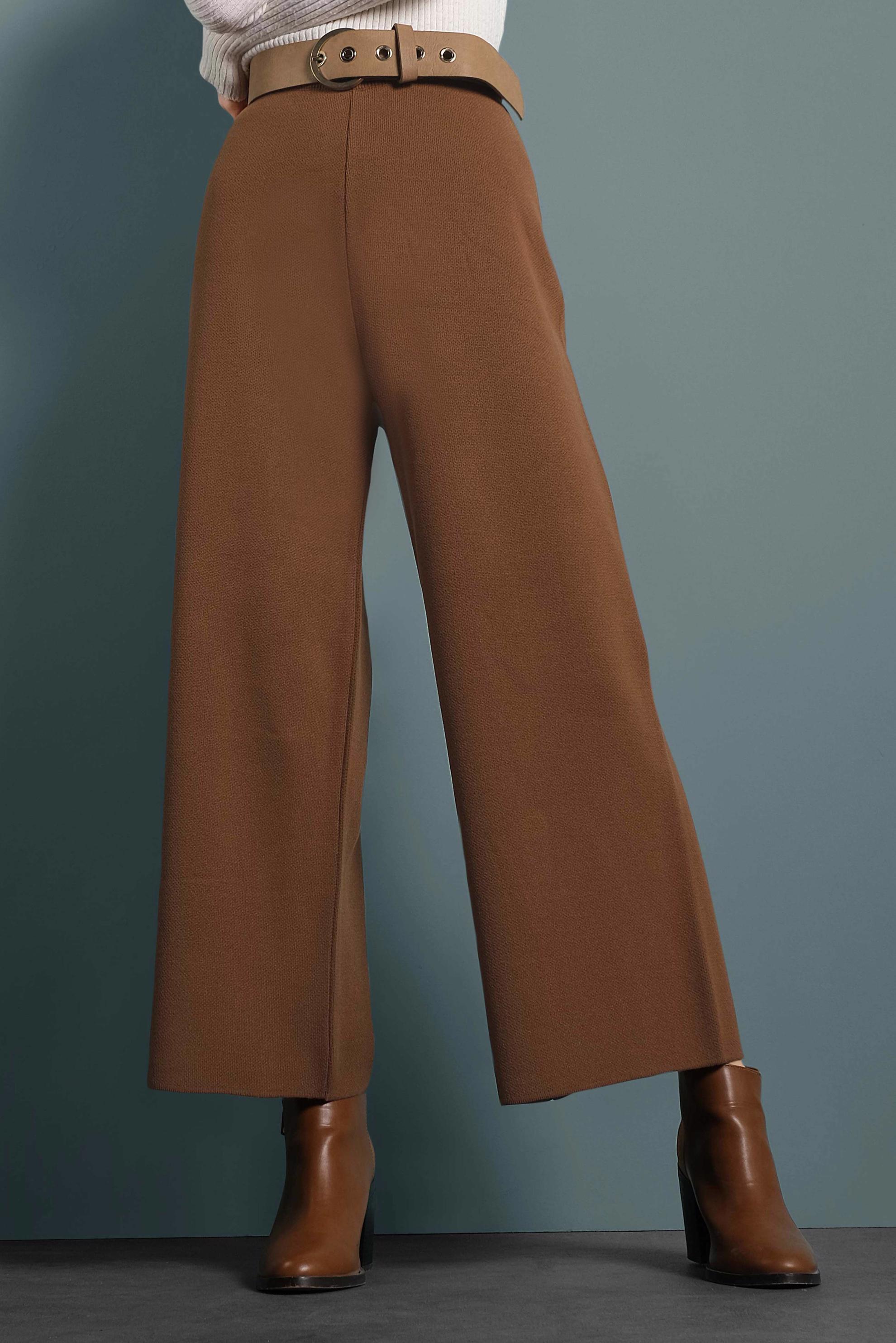 Hijab clothing TABA ELASTIC-WAIST KNIT PANTS 70028 