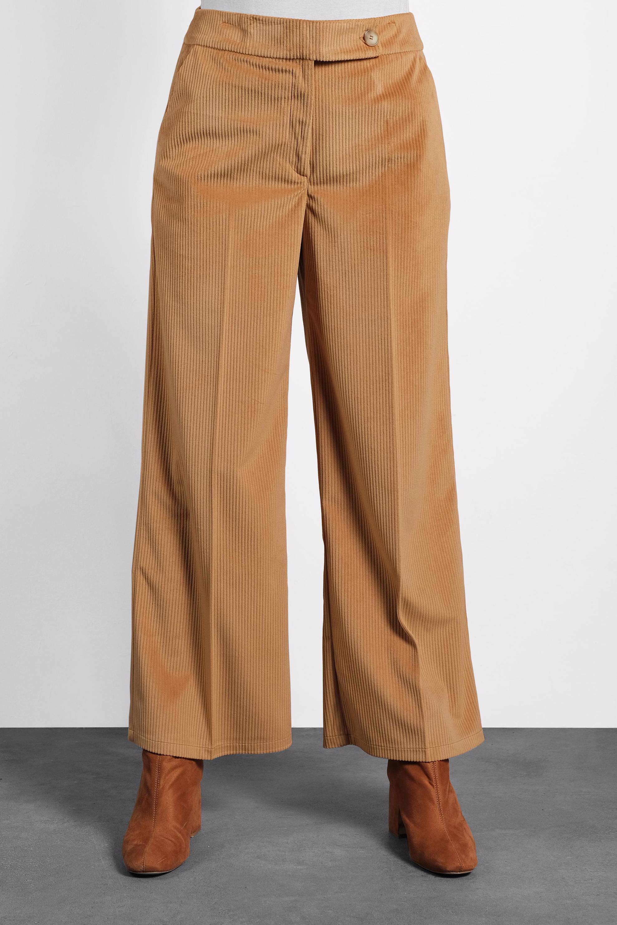 Hijab clothing BROWN WIDE CUT CORDUROY TROUSERS 70033 