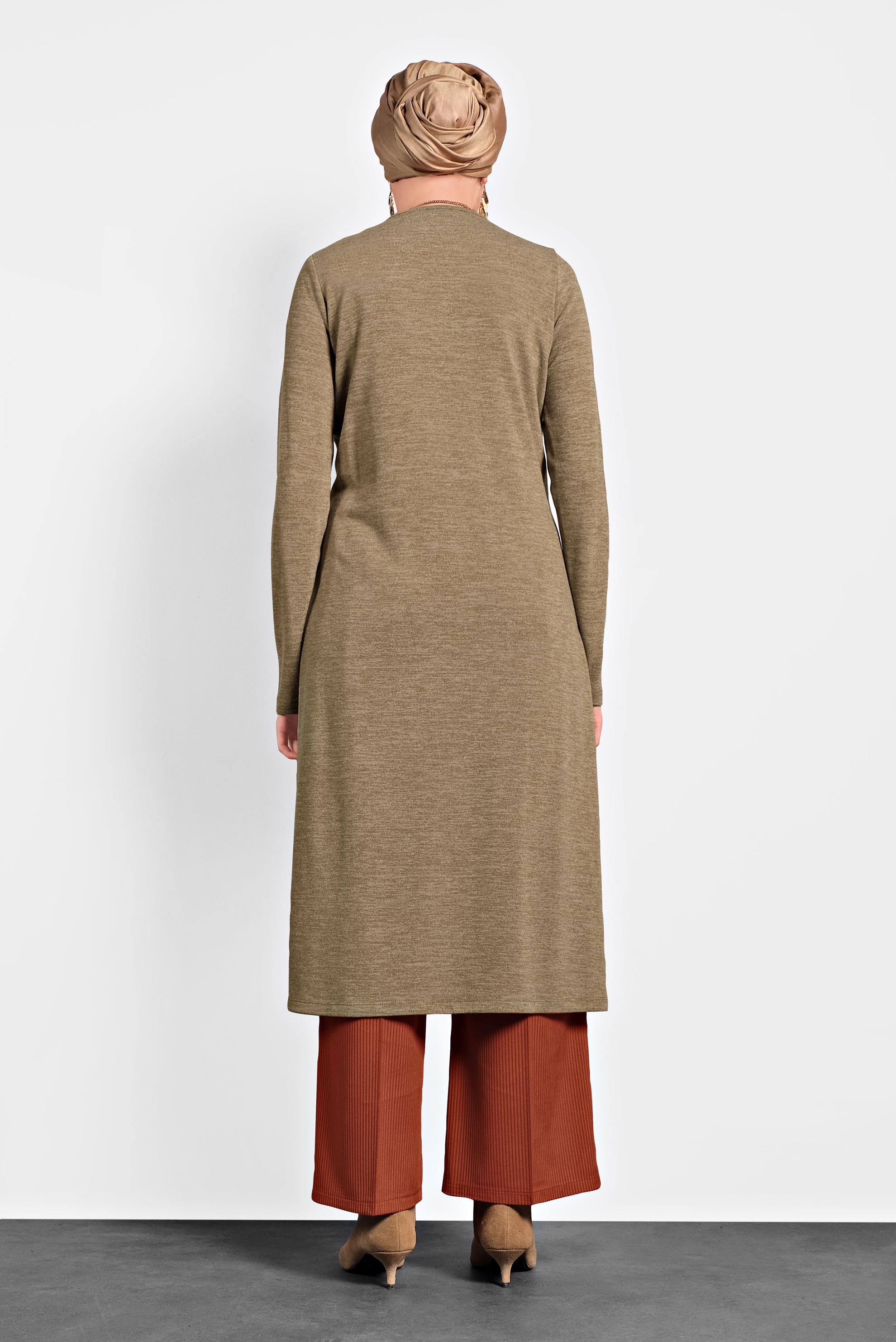 Hijab clothing ORANGE WIDE CUT CORDUROY TROUSERS 70033 