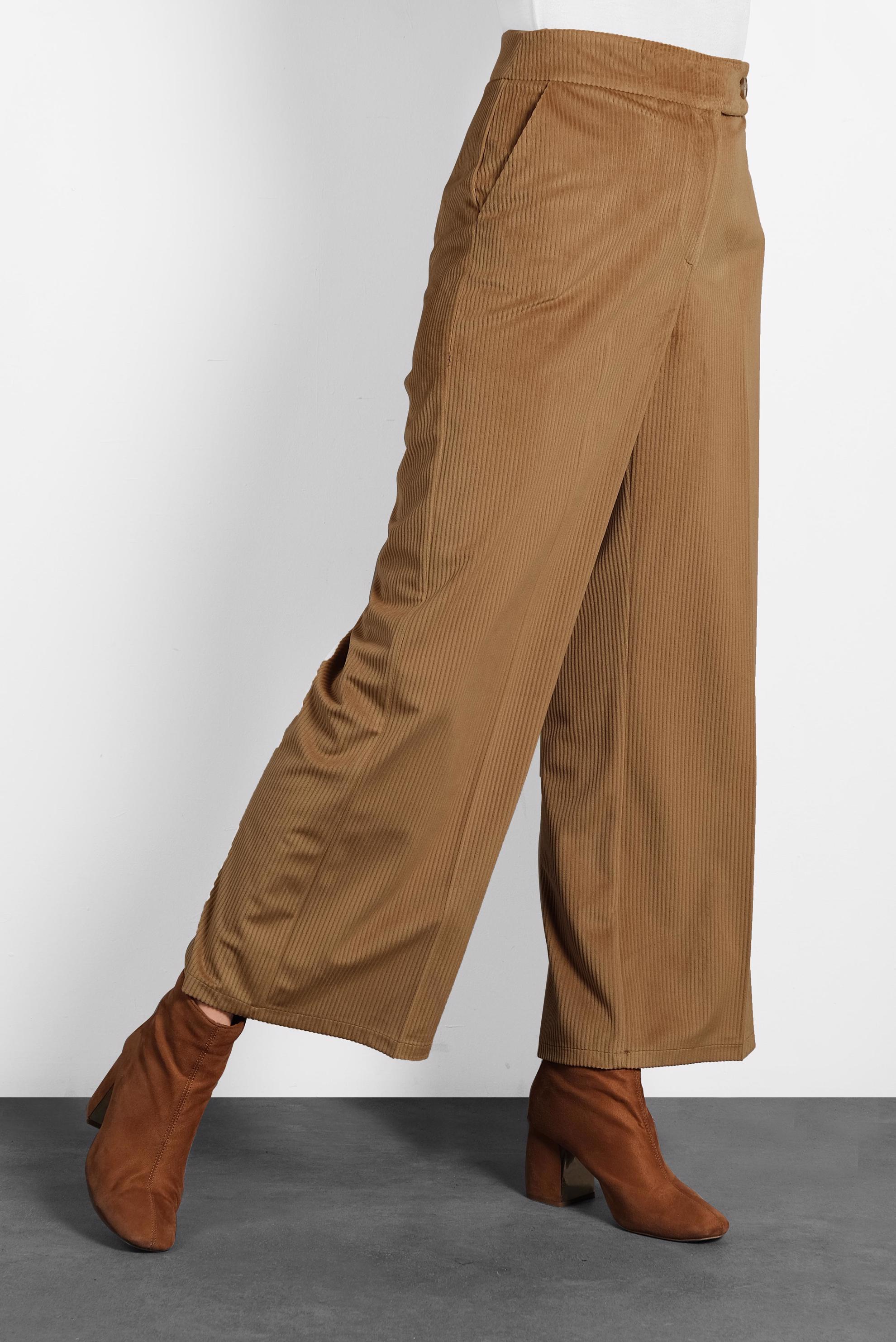 Hijab clothing TABA WIDE CUT CORDUROY TROUSERS 70033 