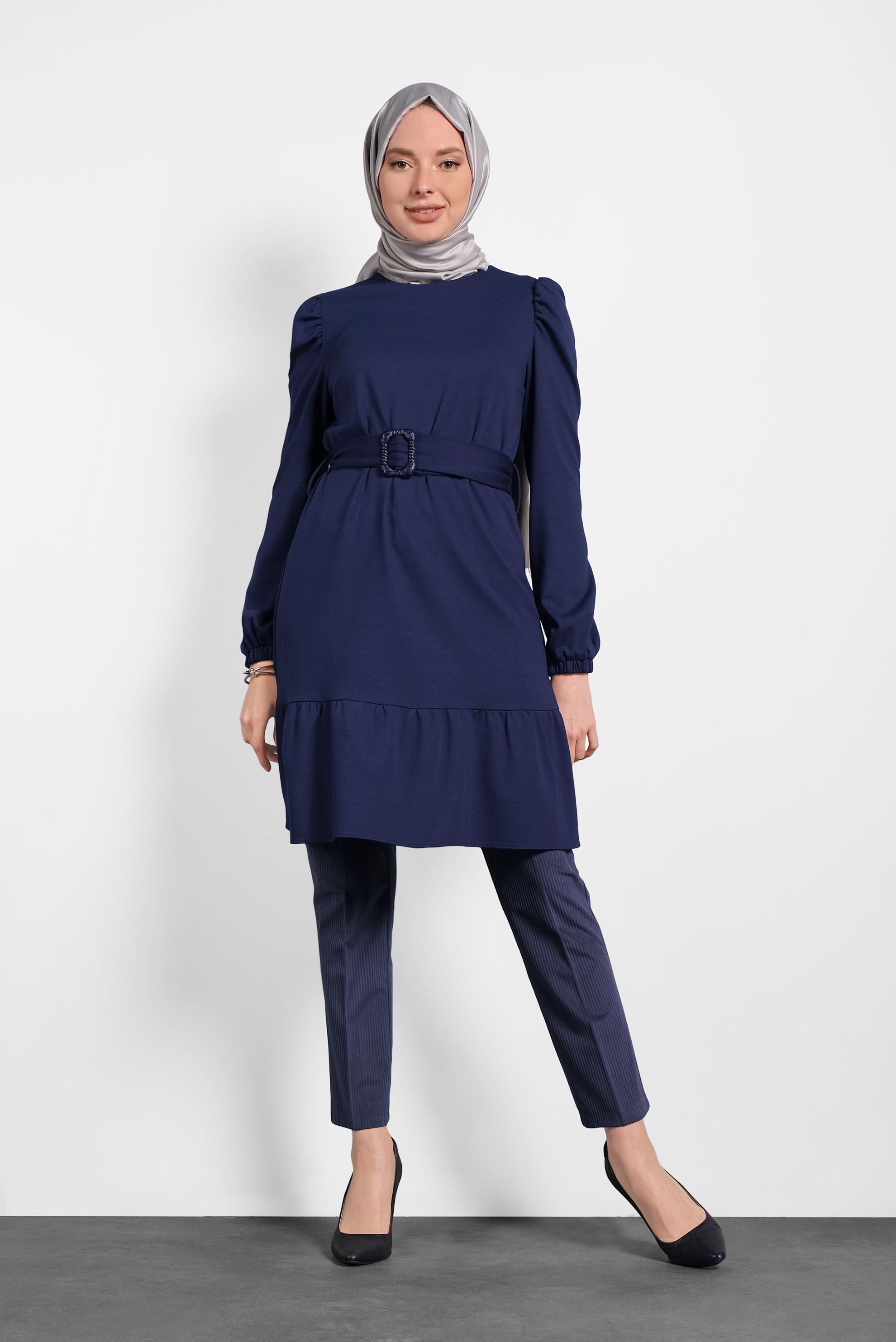 Hijab clothing NAVY BLUE CLASSIC PANTS 70035 