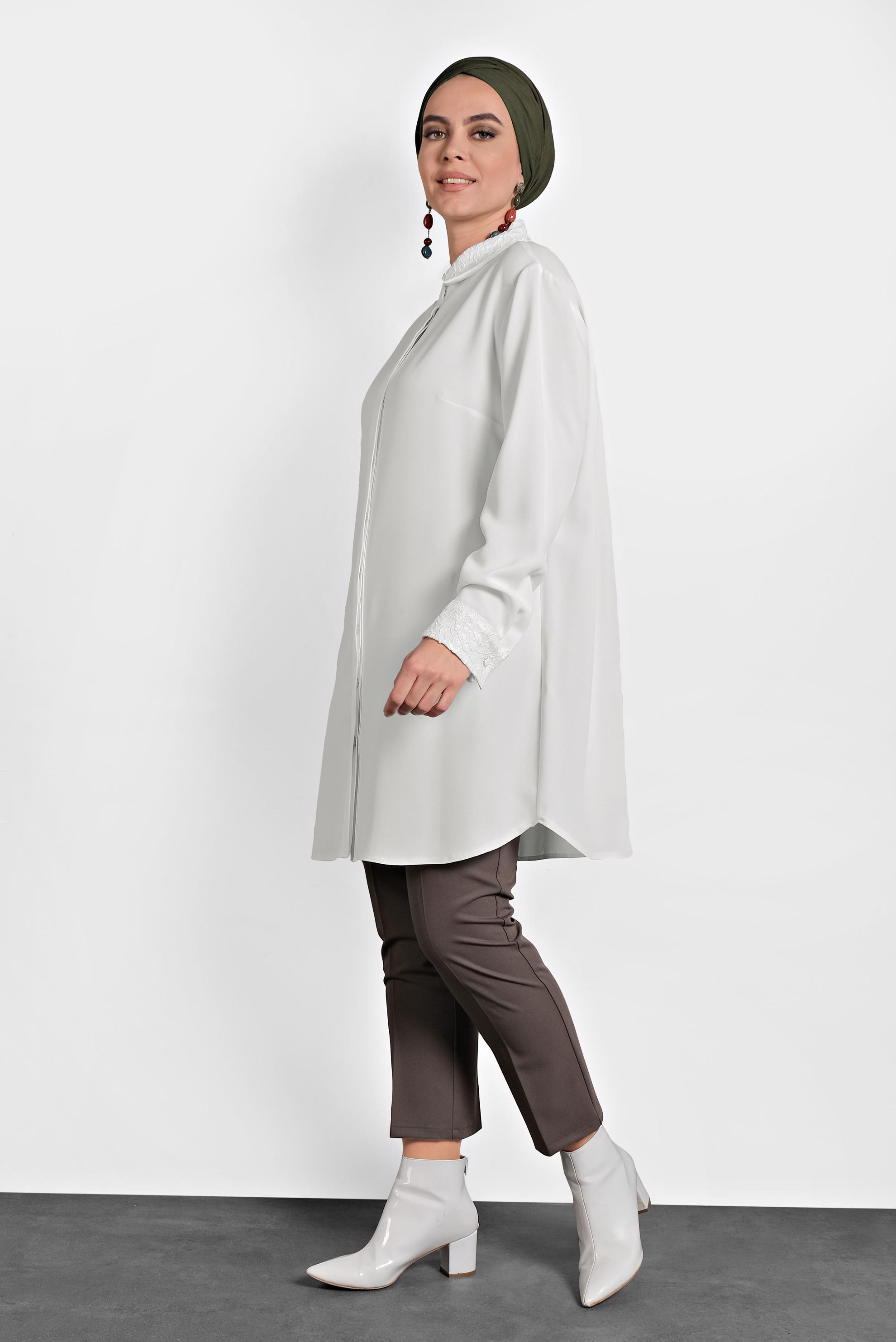 Vêtements hijab BRUN PANTALON À CLASSIQUE 70037 