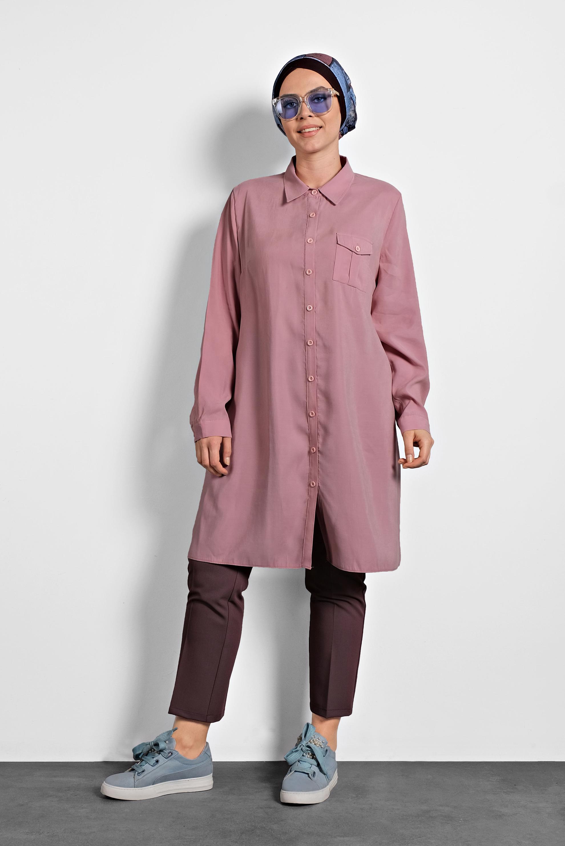 Vêtements hijab PRUNE PANTALON À CLASSIQUE 70037 