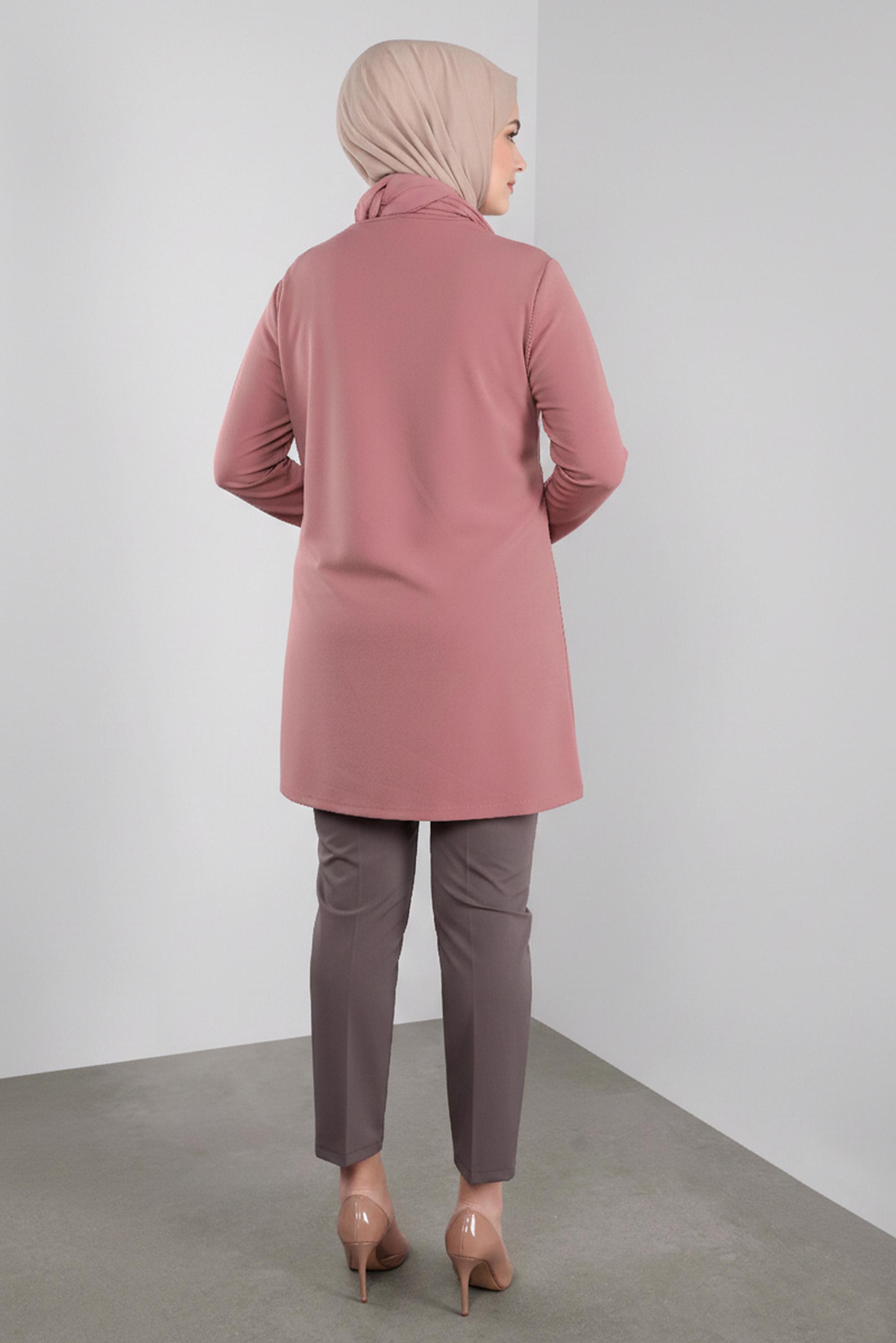 Tesettür giyim VİZON KLASİK PANTOLON 70037