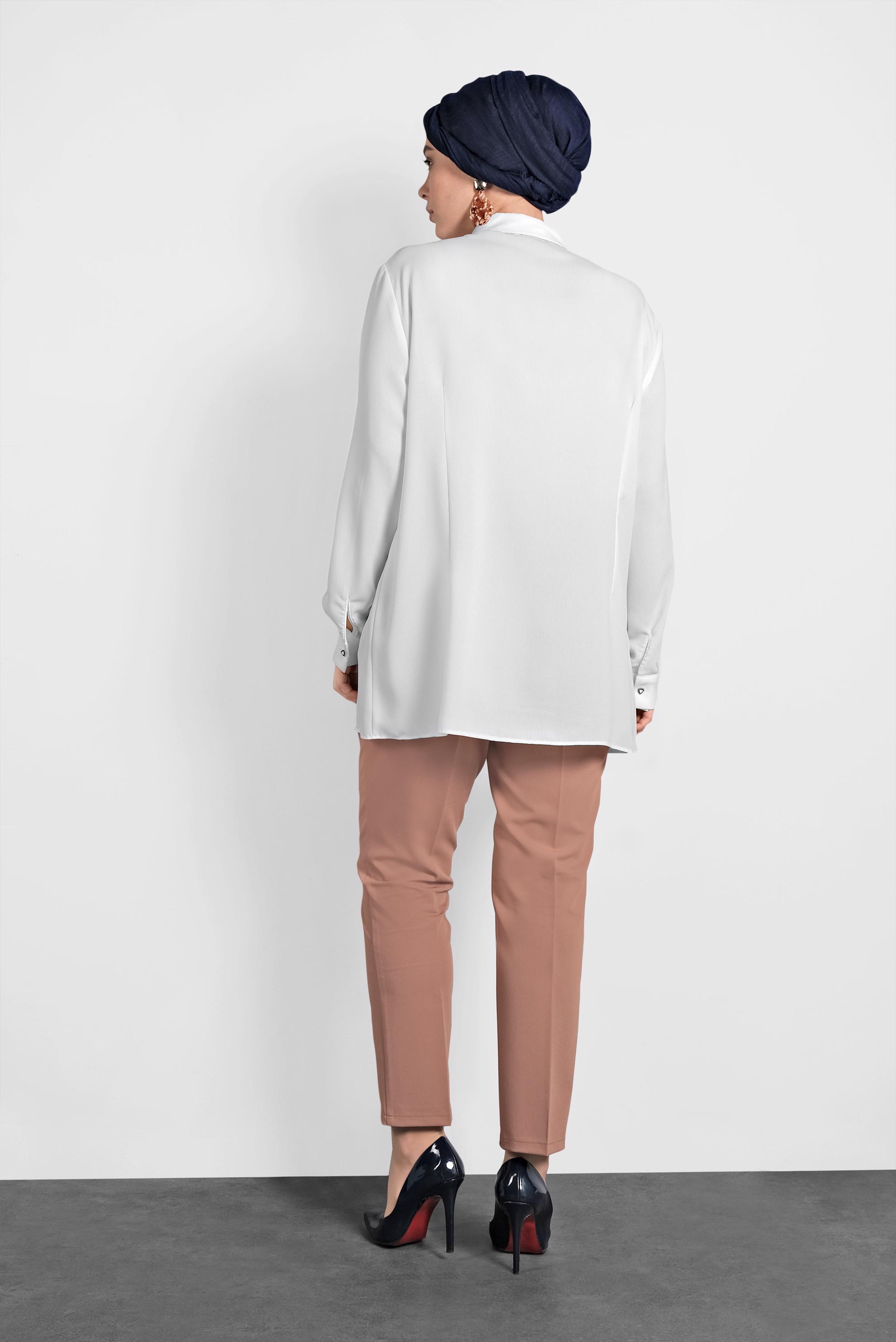 Tesettür giyim KAHVE KLASİK PANTOLON 70037