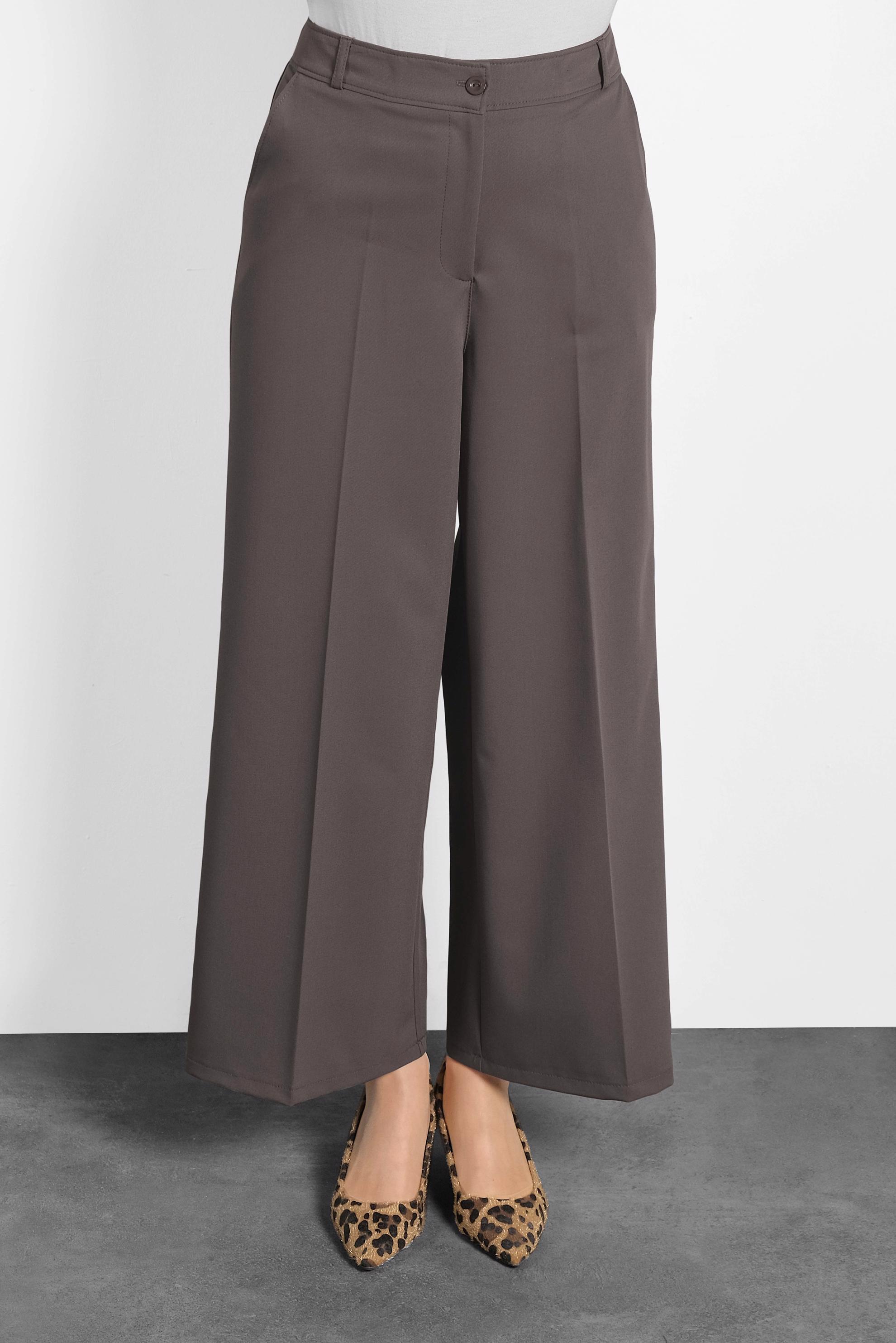 Tesettür giyim KAHVE BOL KESİM PANTOLON 70038