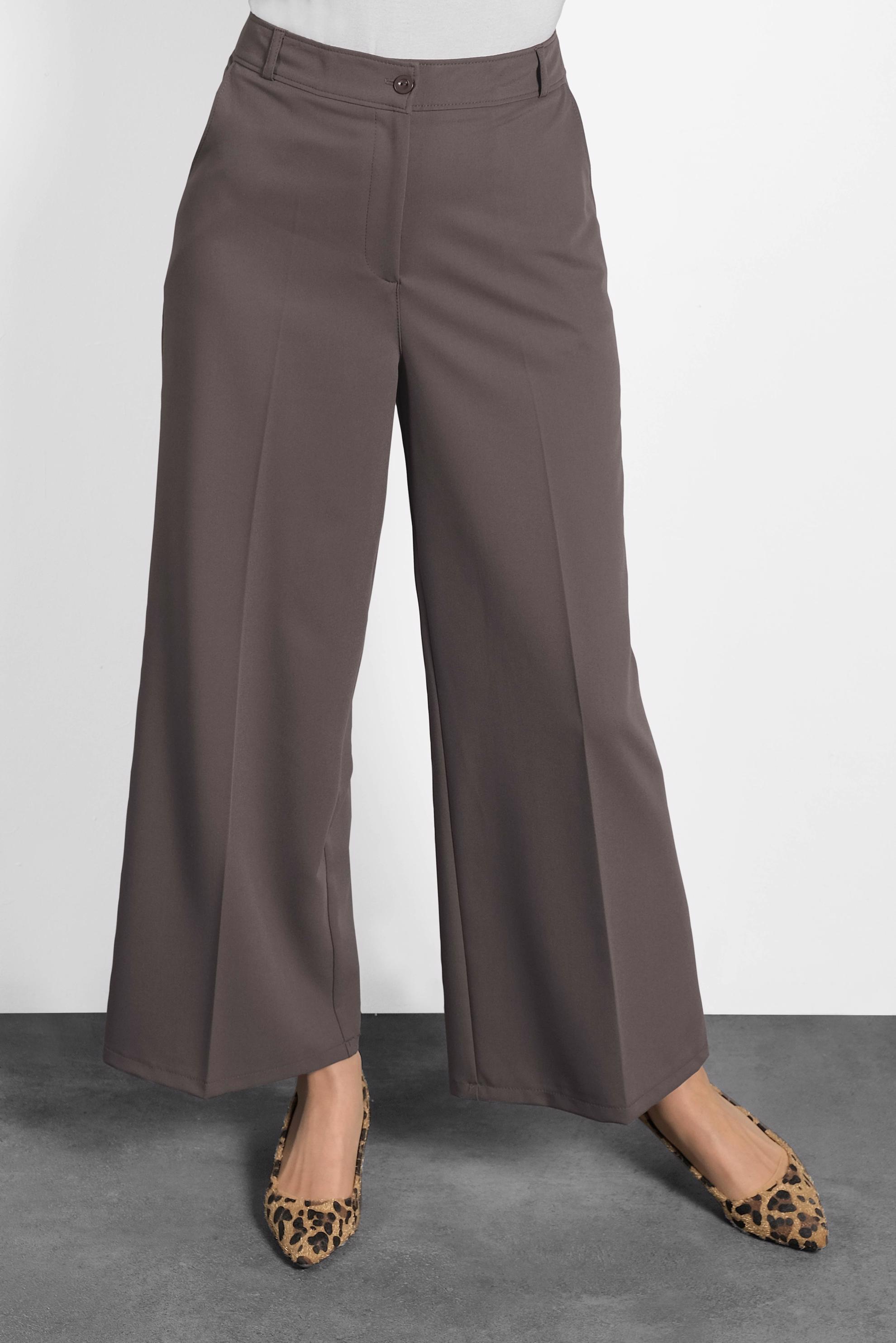 Tesettür giyim KAHVE BOL KESİM PANTOLON 70038