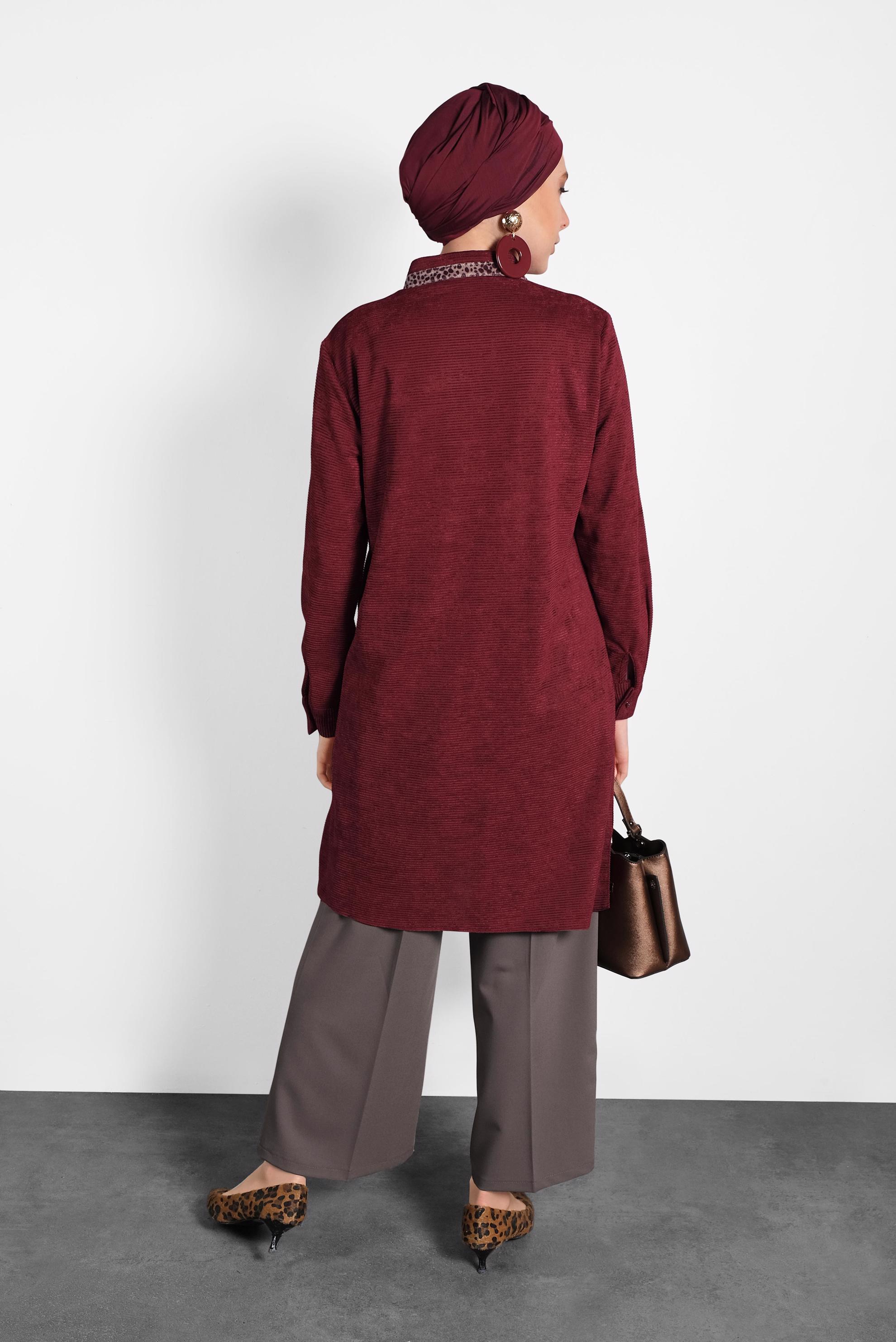 Tesettür giyim KAHVE BOL KESİM PANTOLON 70038