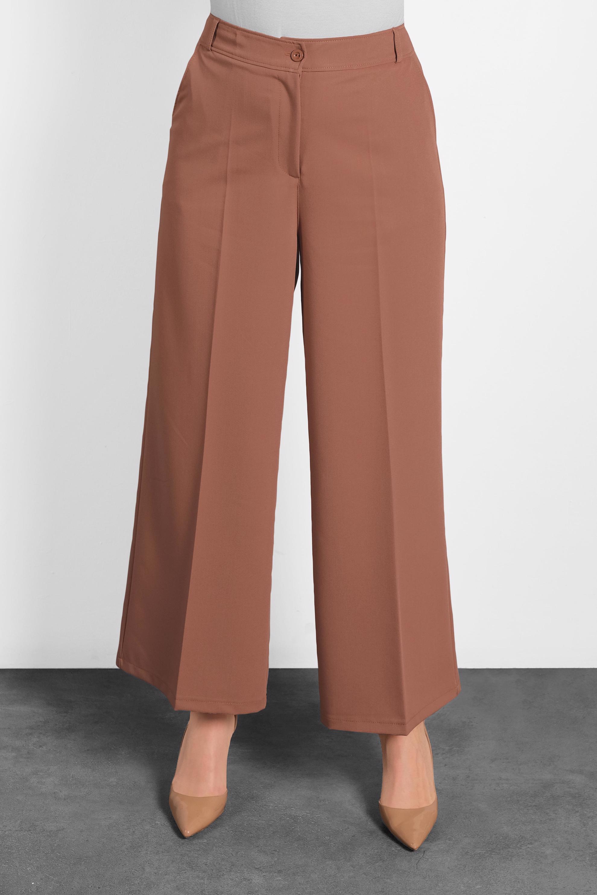 Hijab clothing ORANGE WIDE LEG PANTS 70038 