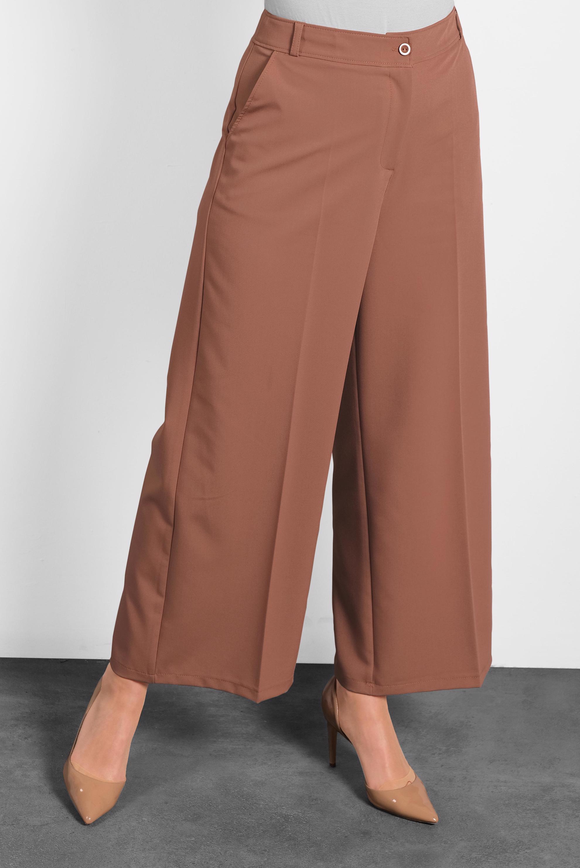 Hijab clothing ORANGE WIDE LEG PANTS 70038 