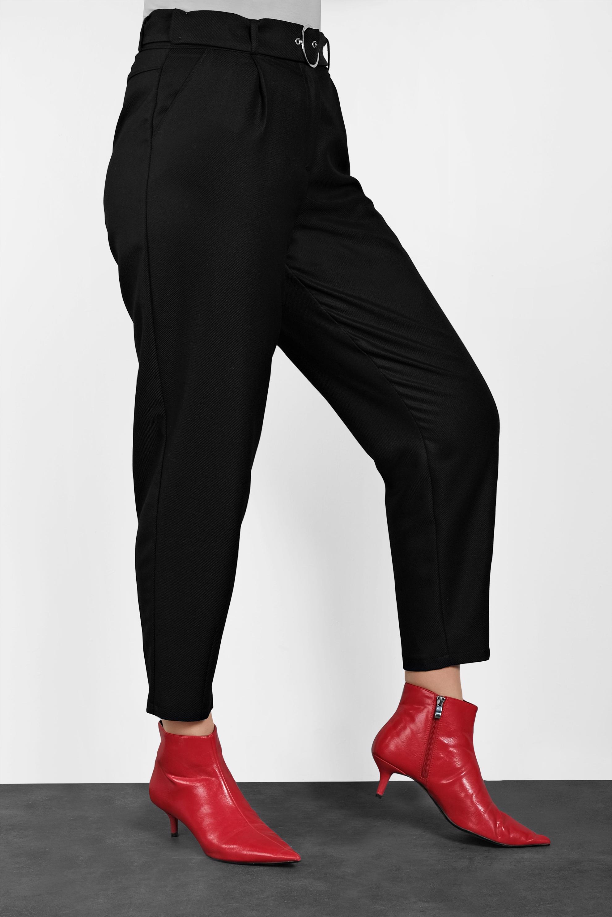 Tesettür giyim SİYAH HAVUÇ PANTOLON 70039 