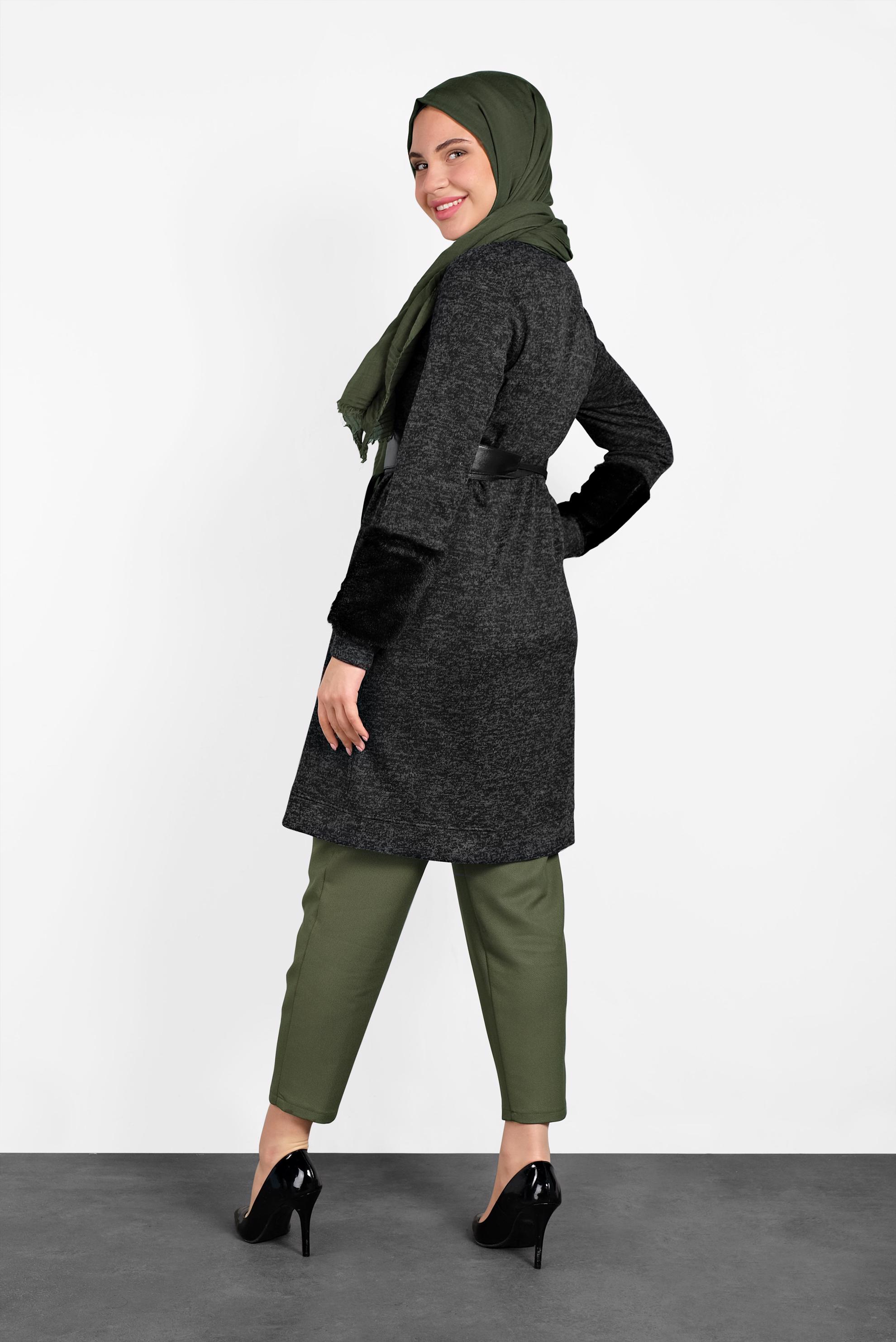 Tesettür giyim HAKİ HAVUÇ PANTOLON 70039 