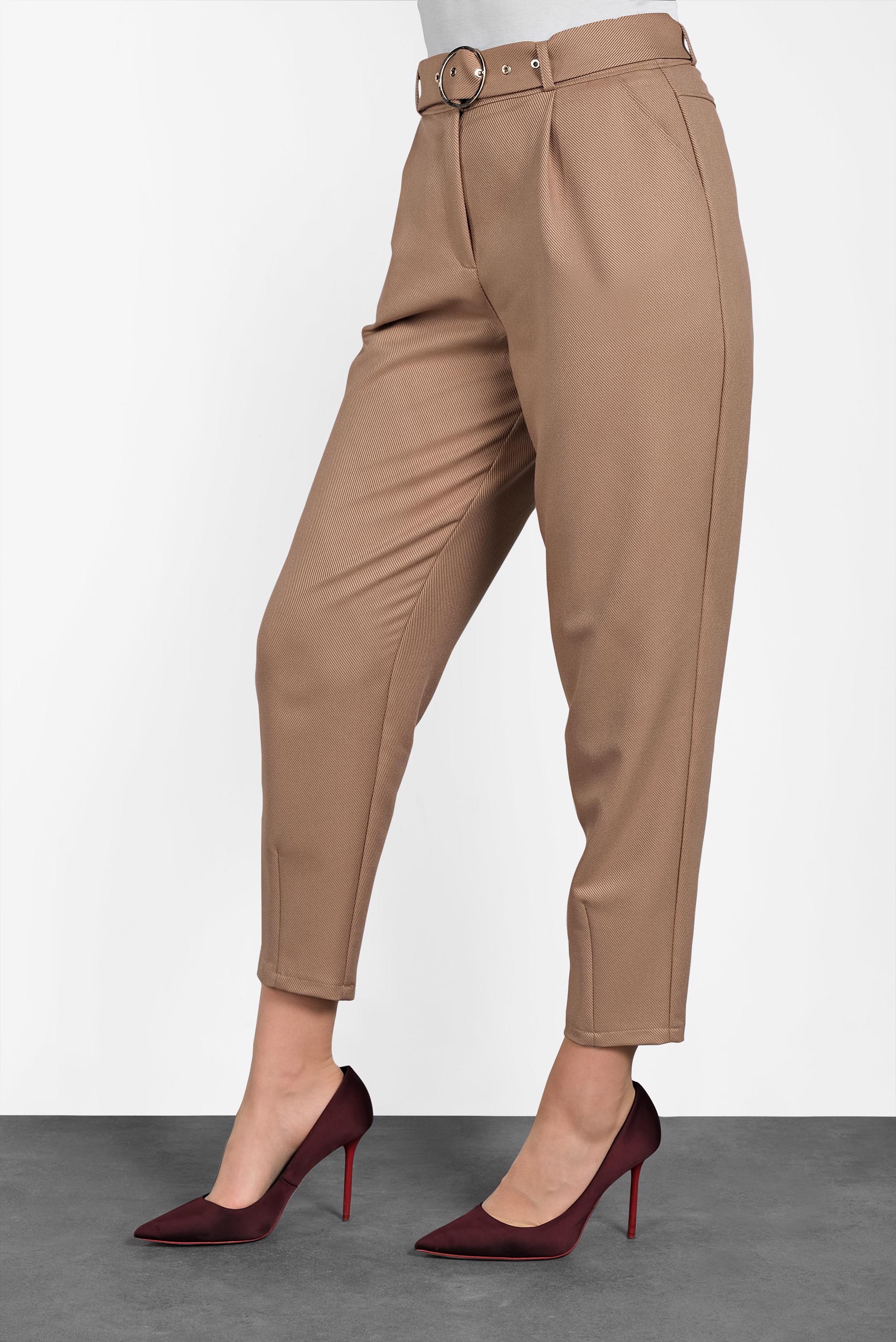 Tesettür giyim KAHVE HAVUÇ PANTOLON 70039 