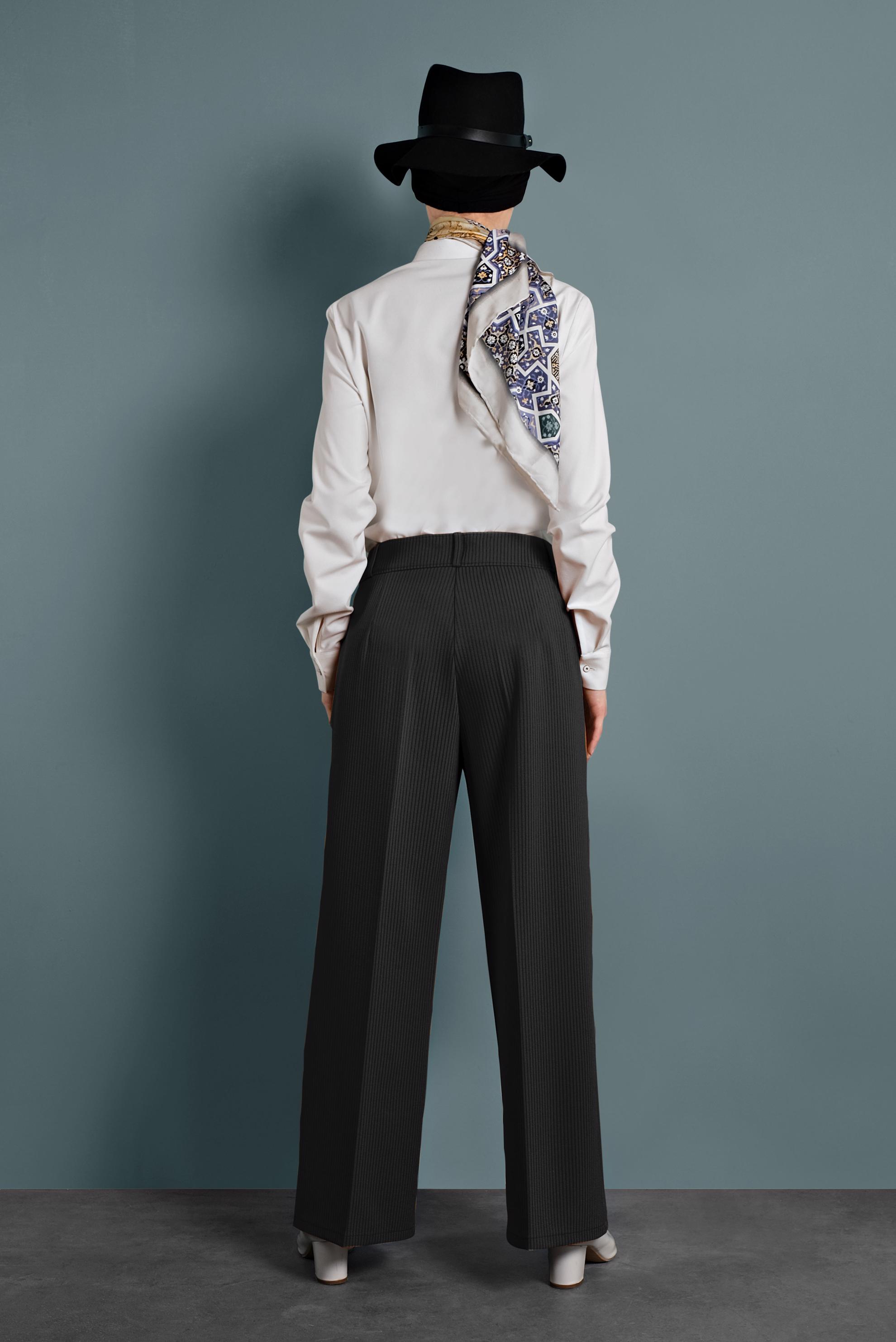 Tesettür giyim SİYAH BOL PAÇA PANTOLON 70040 