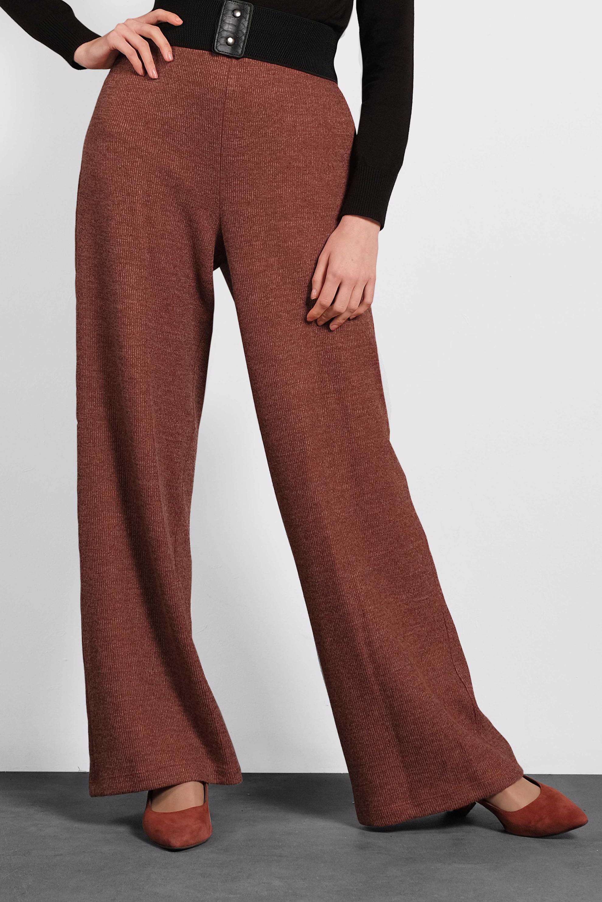 Vêtements hijab ORANGE PANTALON EN TRICOT À TAILLE-ÉLASTIQUE 70041 