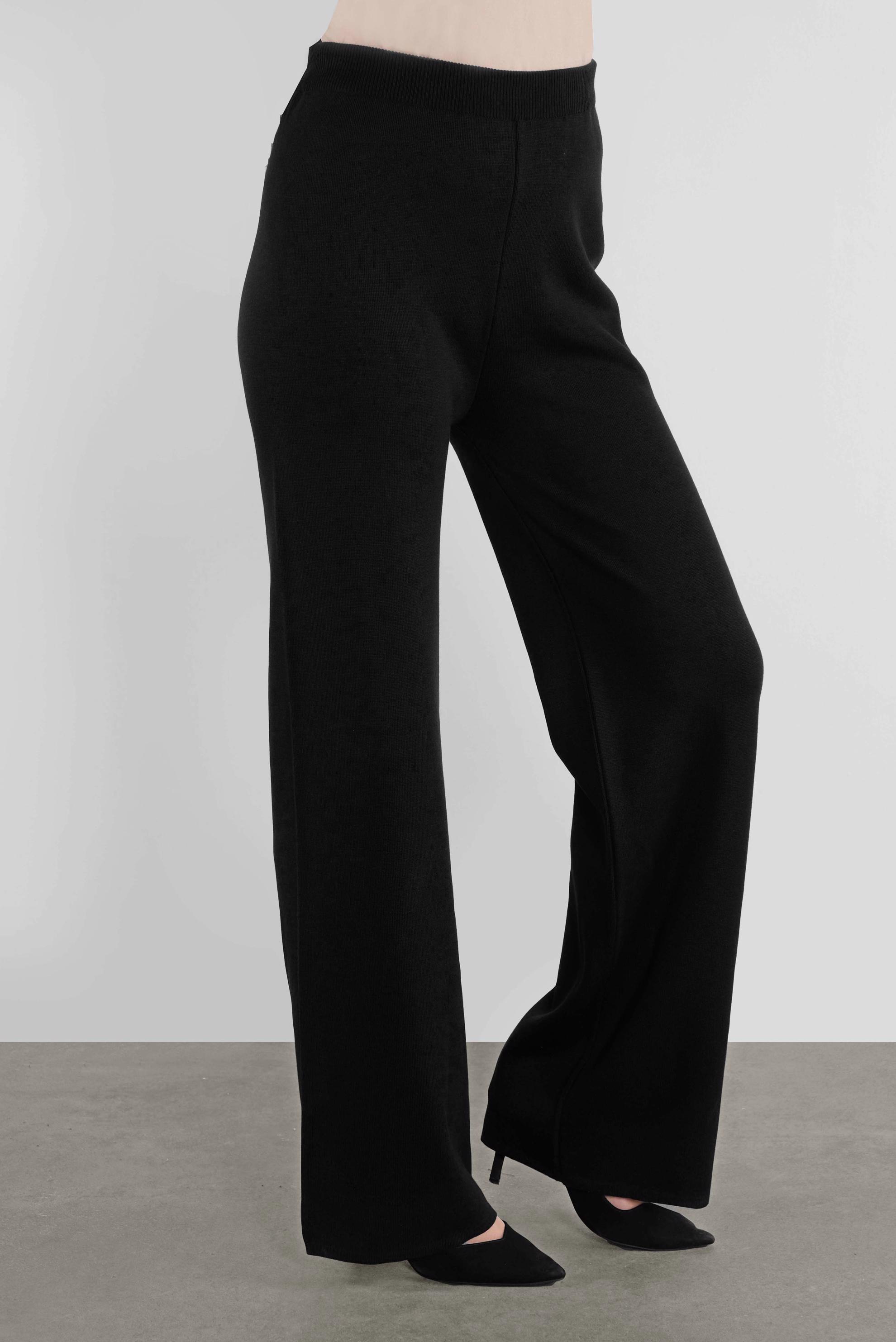 Tesettür giyim SİYAH YÜKSEK BEL TRİKO PANTOLON 70120