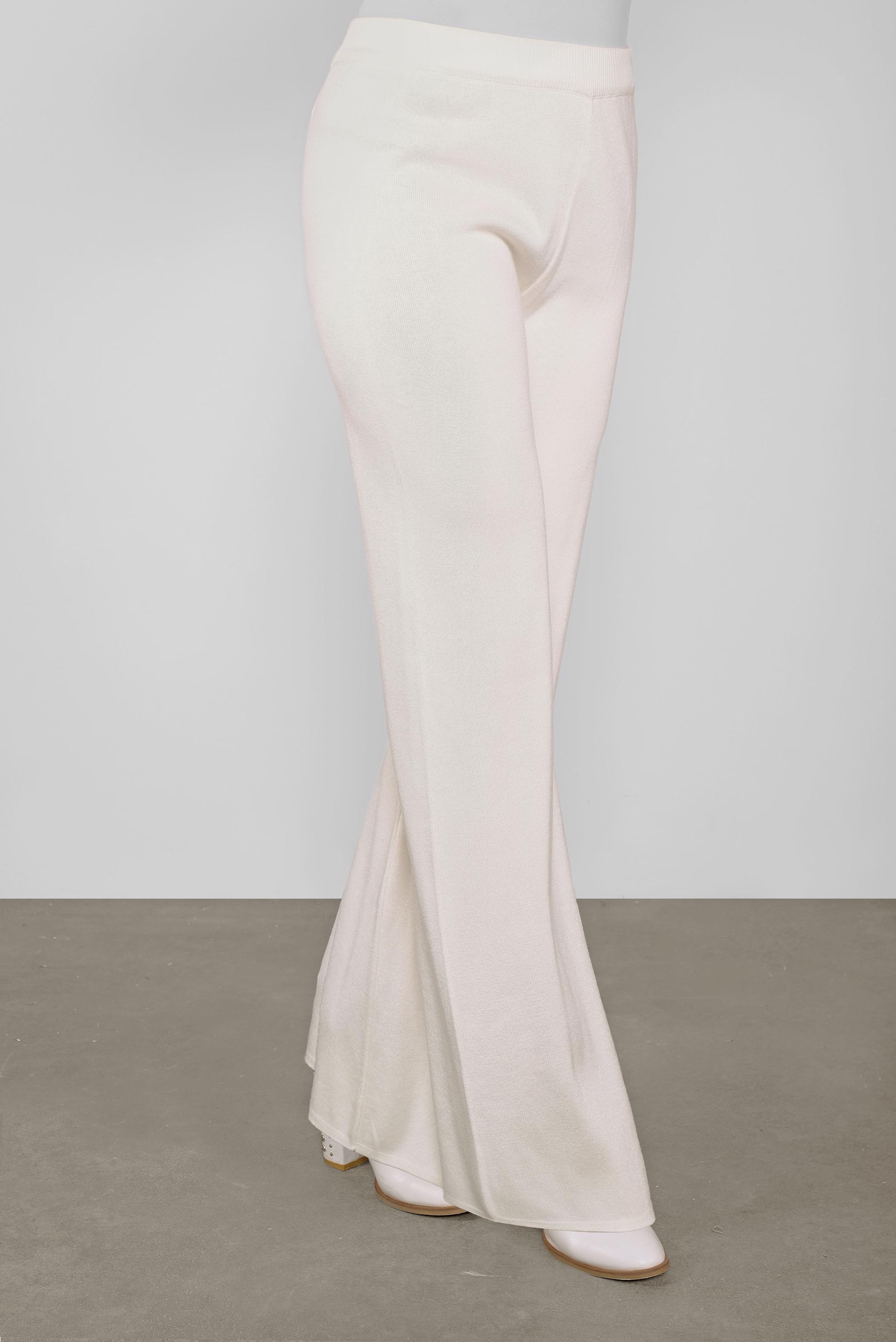 Vêtements hijab BLANC PANTALON EN TRICOT À HAUTE-TAILLE 70120 