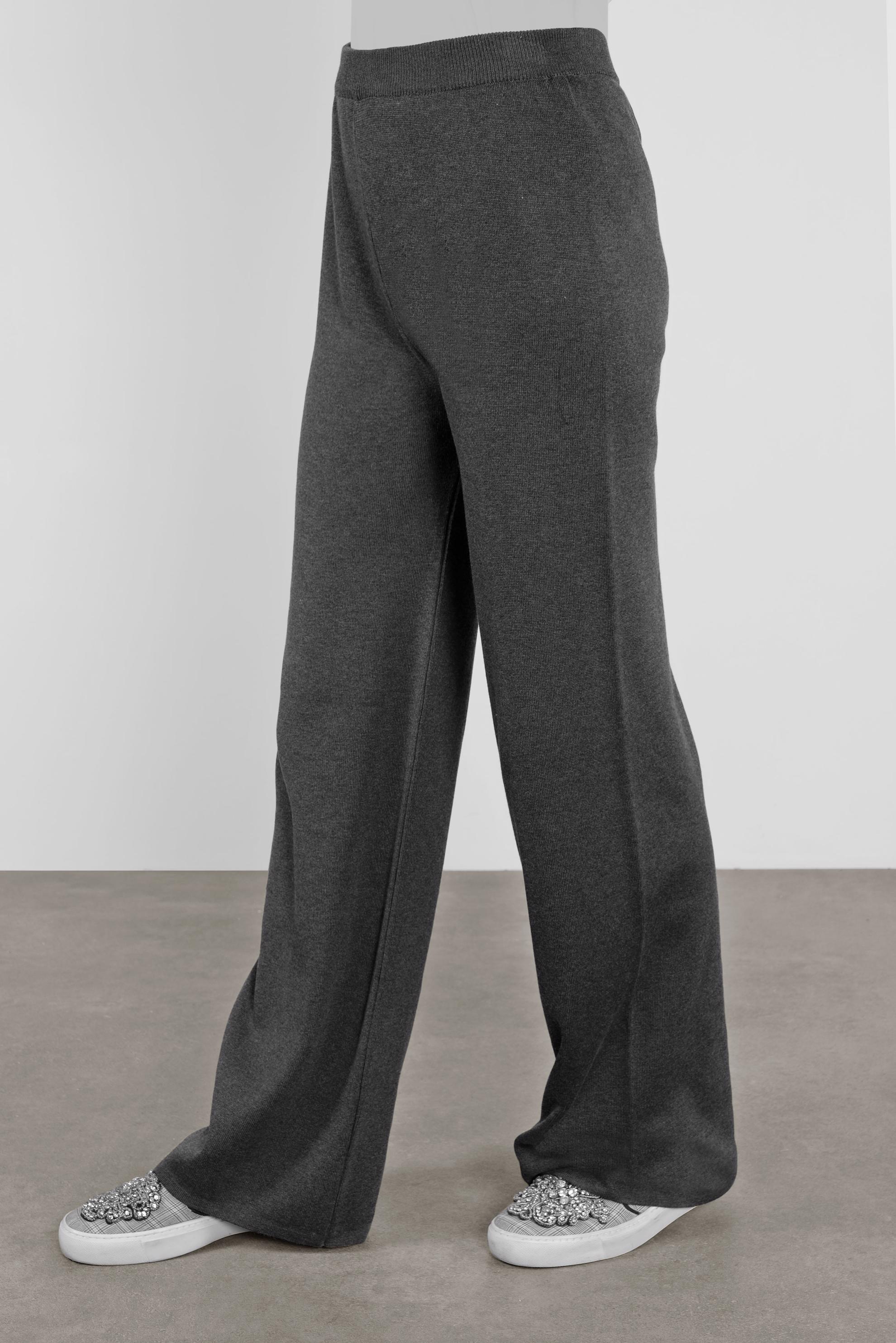 Tesettür giyim GRİ YÜKSEK BEL TRİKO PANTOLON 70120