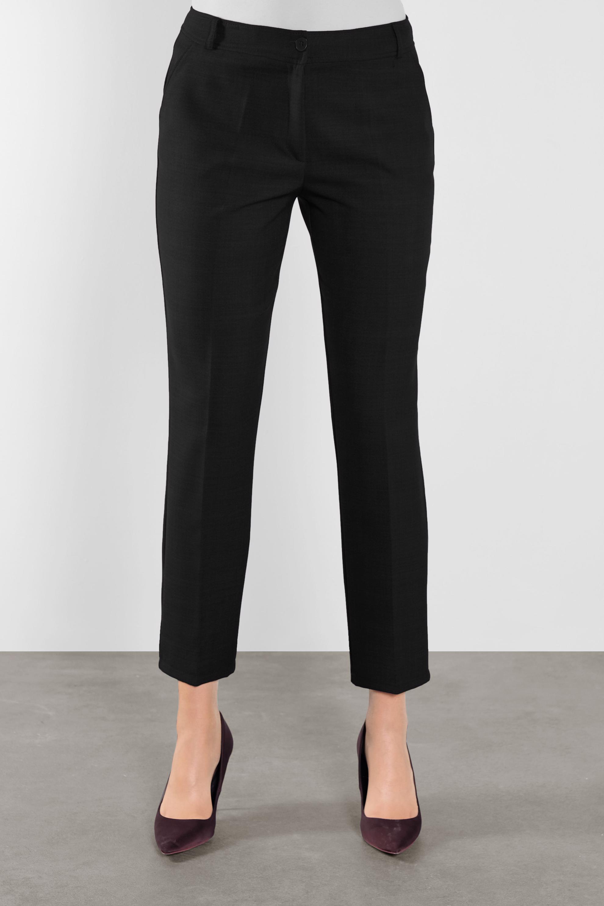 Tesettür giyim SİYAH KLASİK HAVUÇ PANTOLON 70123