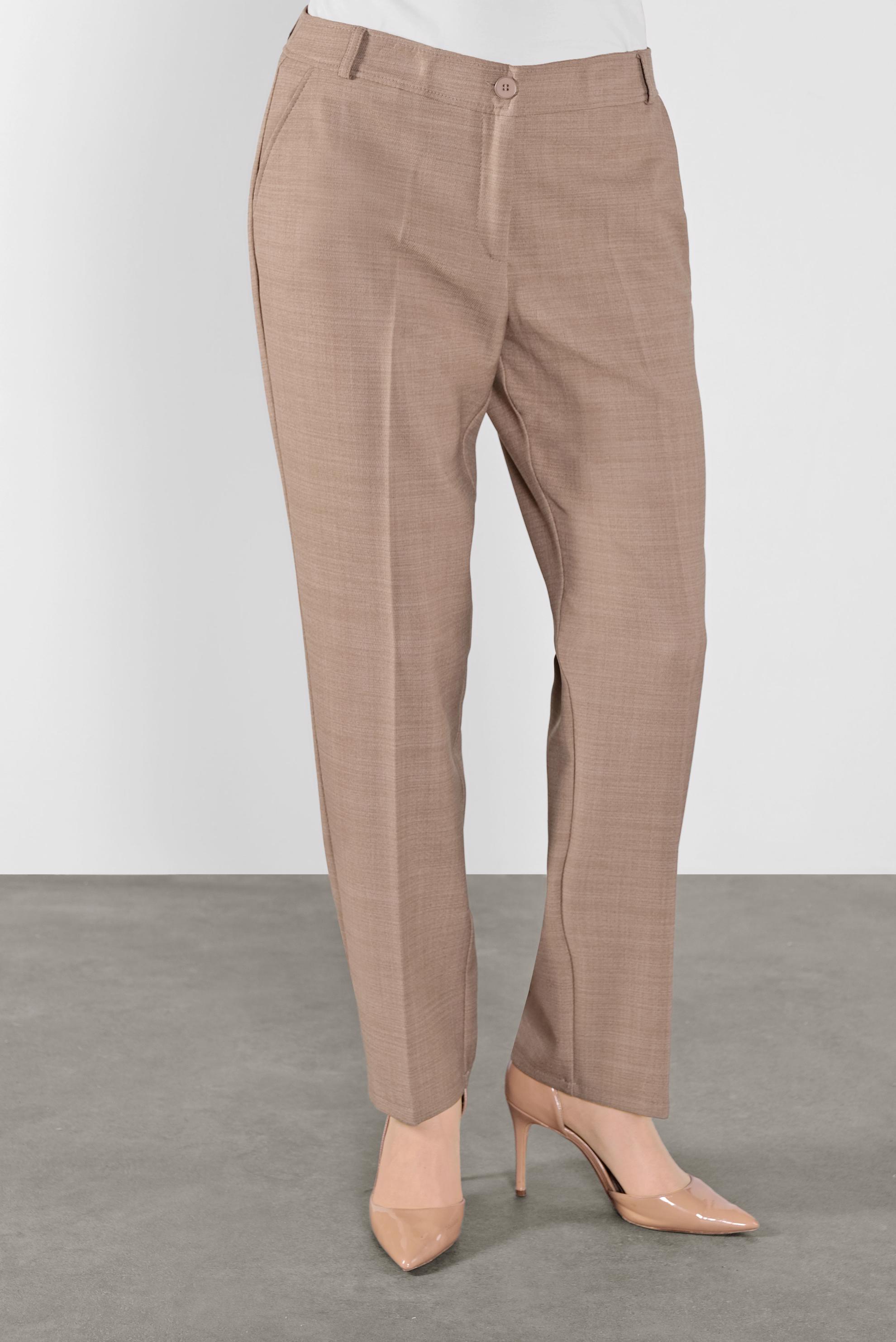 Tesettür giyim KAHVE KLASİK HAVUÇ PANTOLON 70123