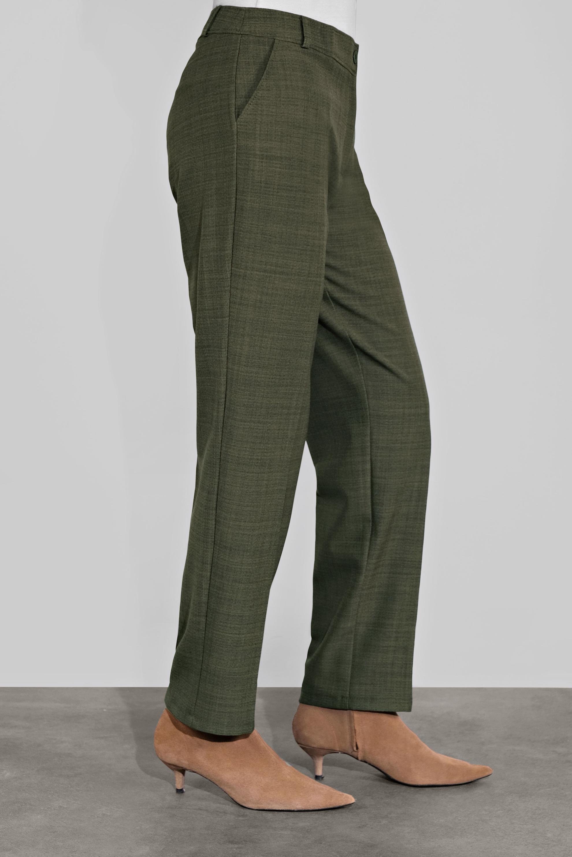 Tesettür giyim HAKİ KLASİK HAVUÇ PANTOLON 70123