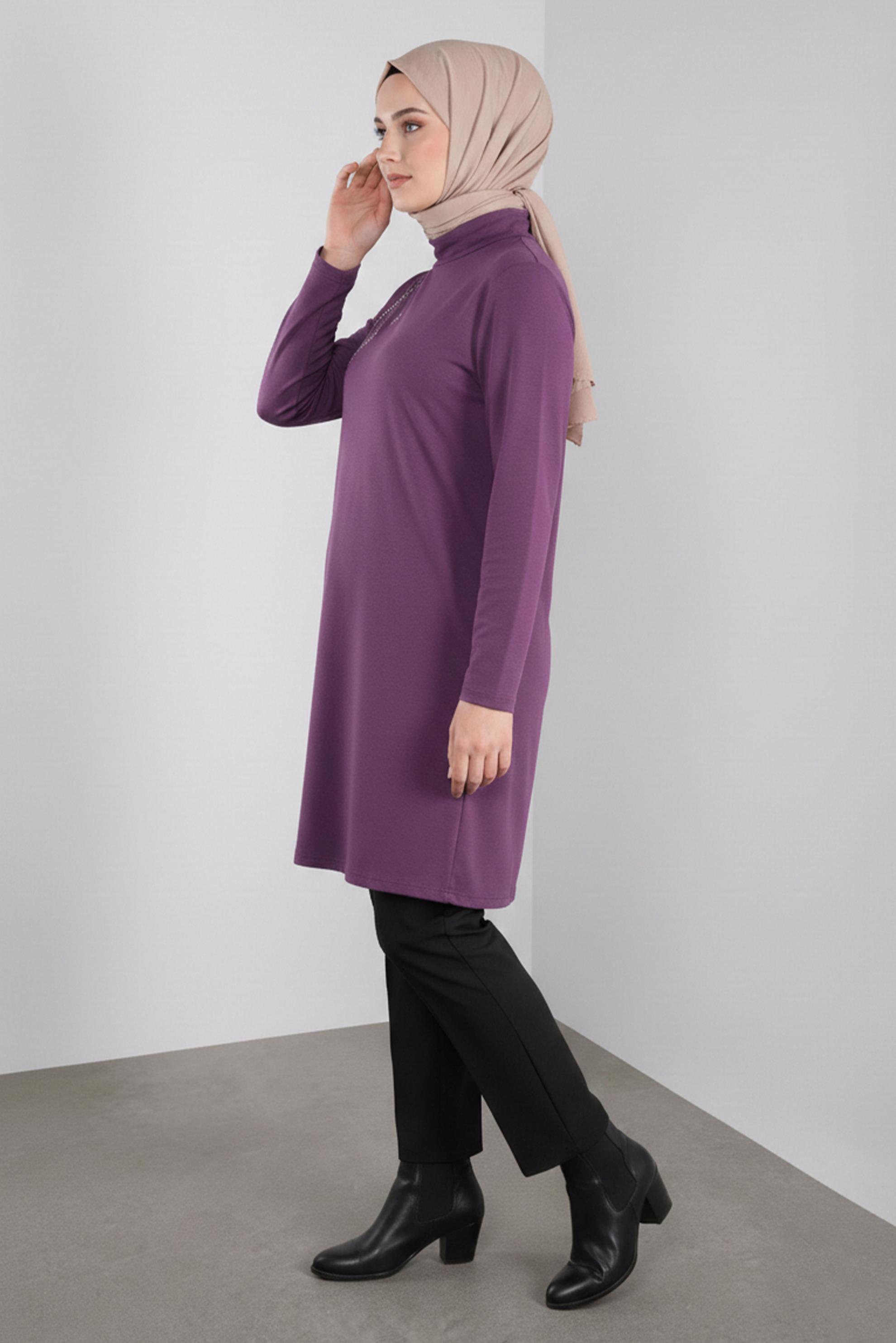 Tesettür giyim SİYAH BÜYÜK BEDEN PANTOLON 70124 