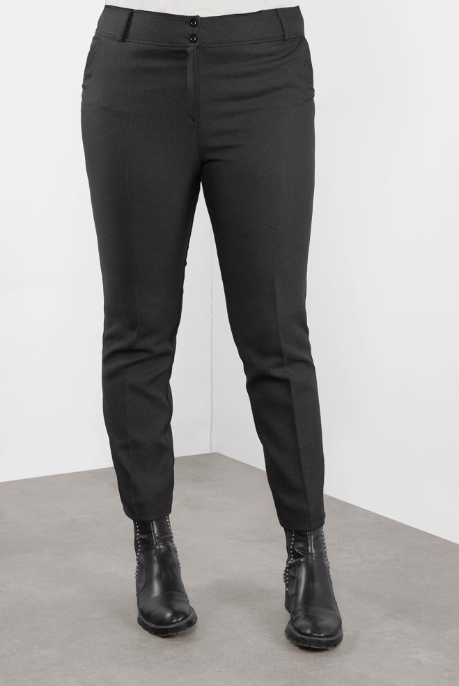 Vêtements hijab NOIR PANTALON TAILLE MI-HAUTE 70124  - ALVİNA