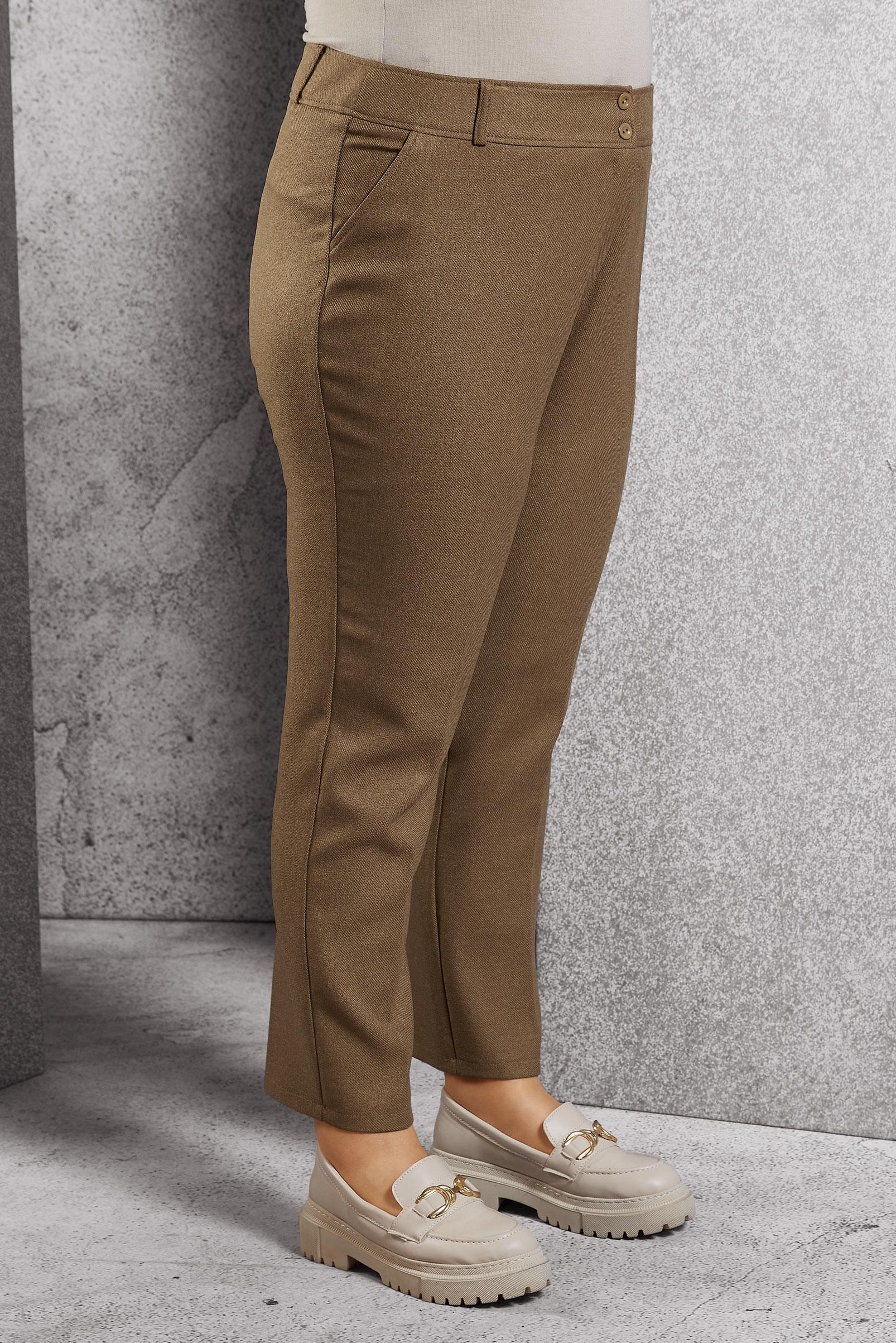 Vêtements hijab BRUN PANTALON TAILLE MI-HAUTE 70124 