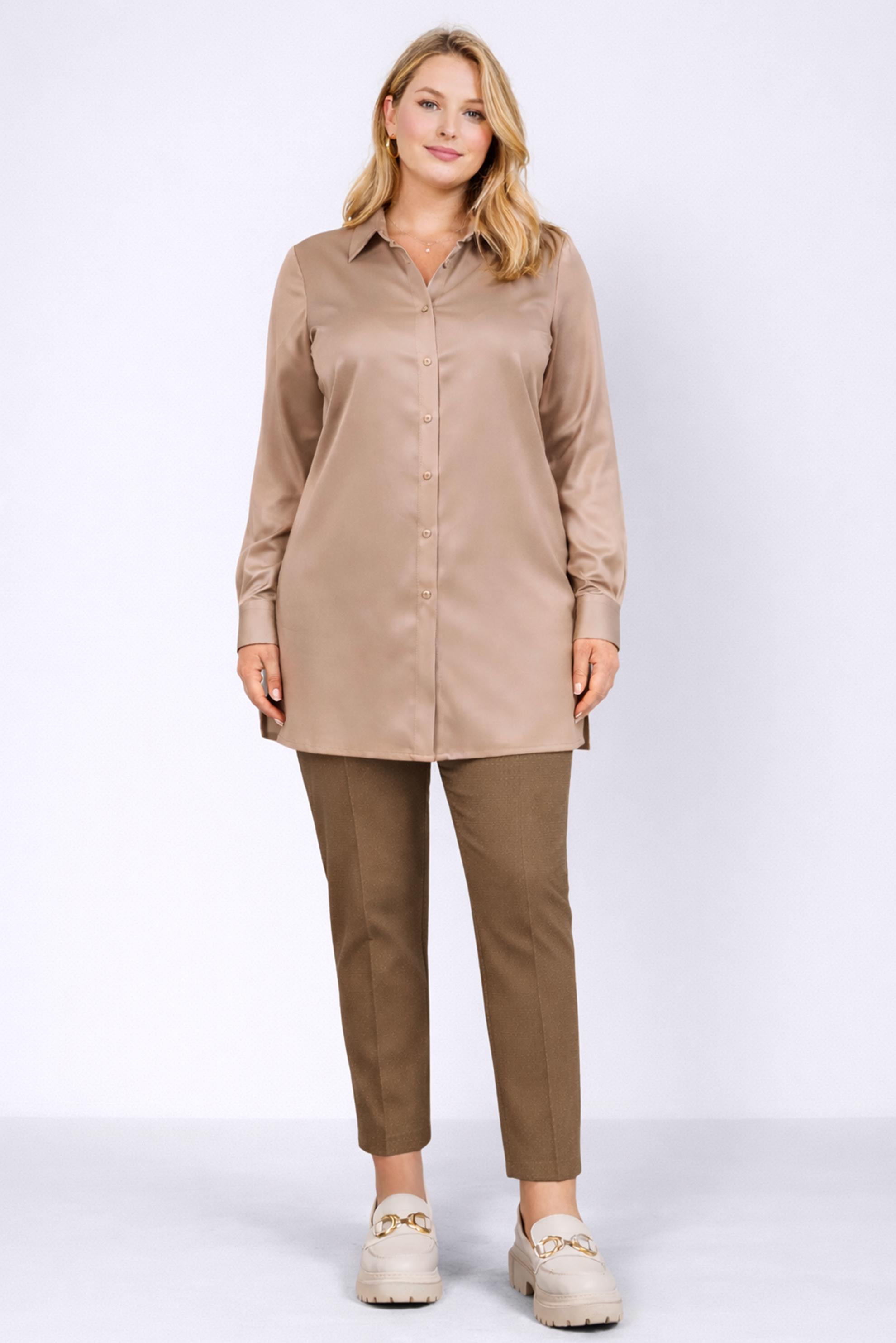 Vêtements hijab BRUN PANTALON TAILLE MI-HAUTE 70124 