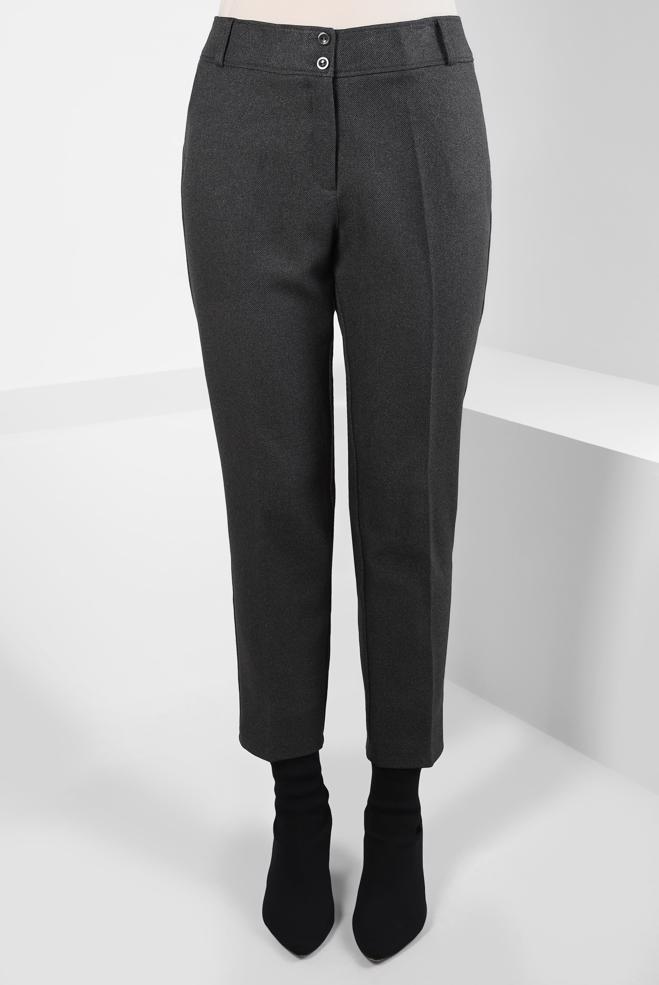 Vêtements hijab GRIS PANTALON TAILLE MI-HAUTE 70124  - ALVİNA