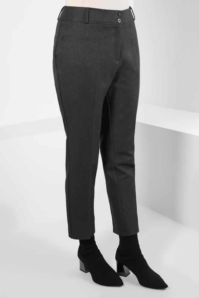 Vêtements hijab GRIS PANTALON TAILLE MI-HAUTE 70124  - ALVİNA