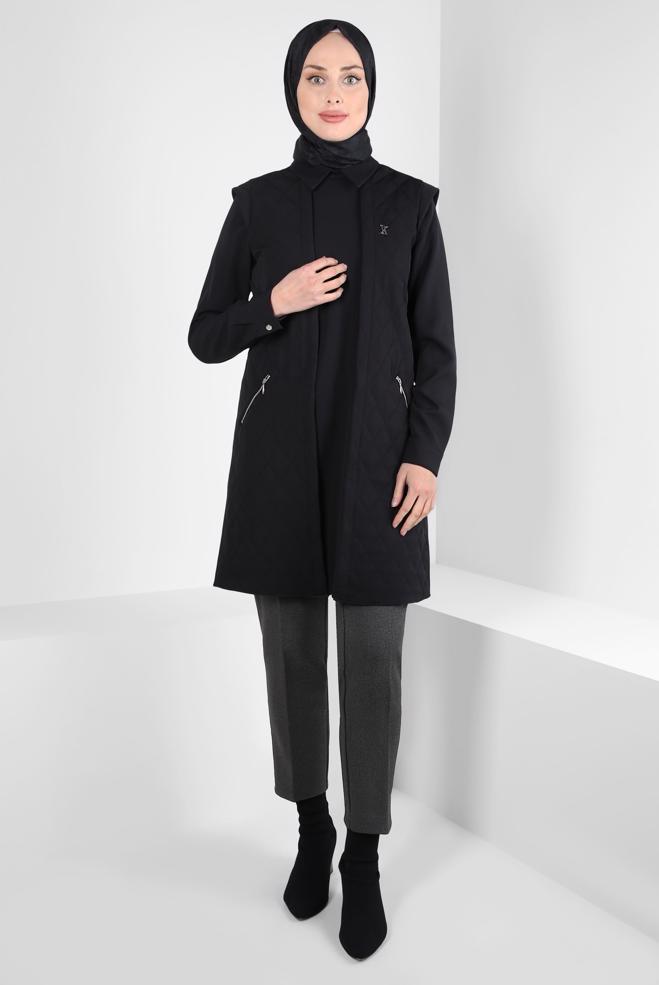 Vêtements hijab GRIS PANTALON TAILLE MI-HAUTE 70124  - ALVİNA