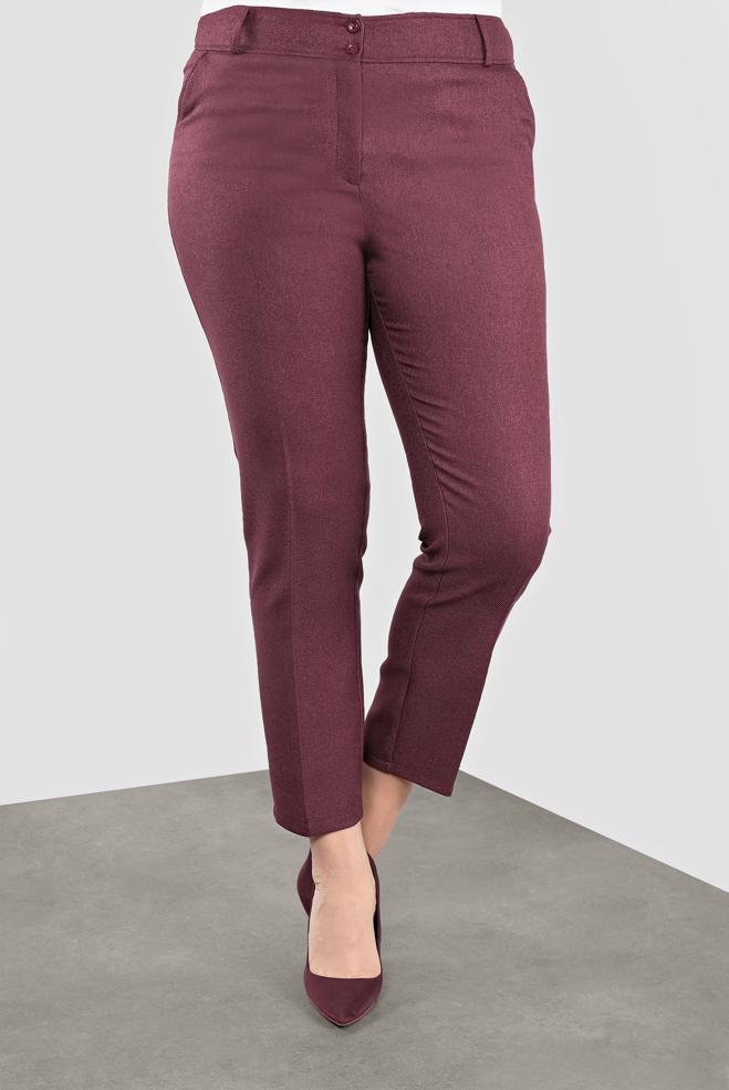 Vêtements hijab PRUNE PANTALON TAILLE MI-HAUTE 70124  - ALVİNA