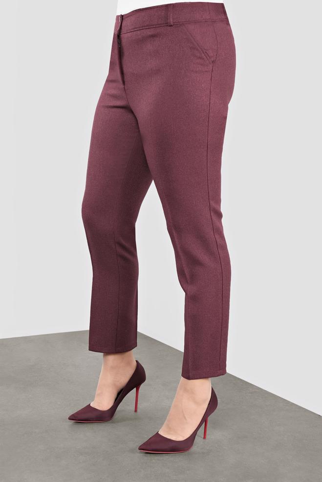 Vêtements hijab PRUNE PANTALON TAILLE MI-HAUTE 70124  - ALVİNA