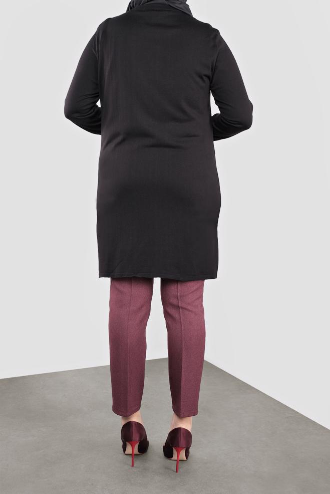 Vêtements hijab PRUNE PANTALON TAILLE MI-HAUTE 70124  - ALVİNA