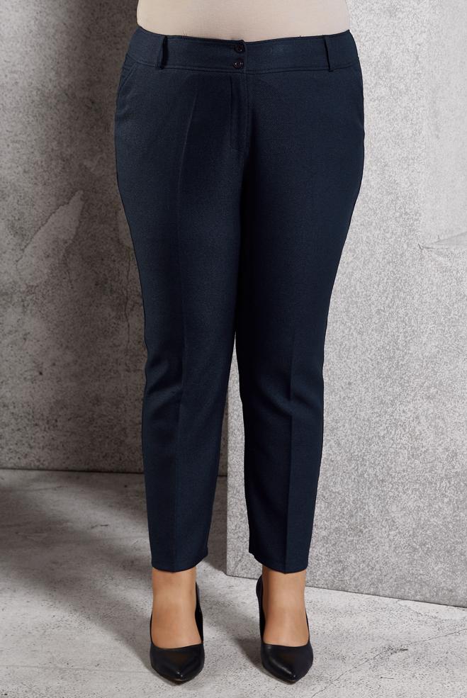 Vêtements hijab BLEU MARINE PANTALON TAILLE MI-HAUTE 70124  - ALVİNA