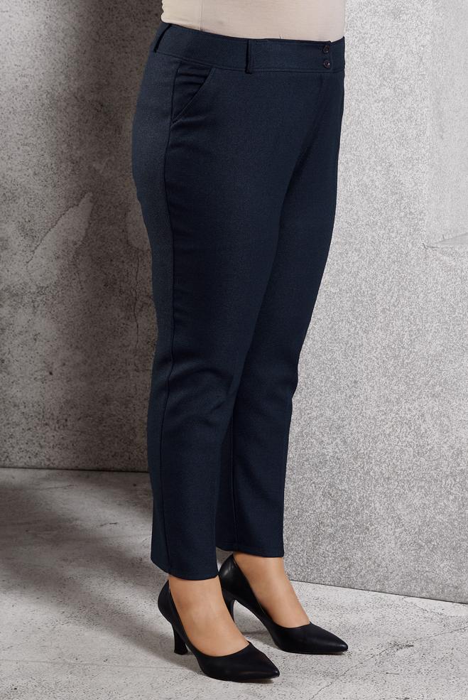 Vêtements hijab BLEU MARINE PANTALON TAILLE MI-HAUTE 70124  - ALVİNA