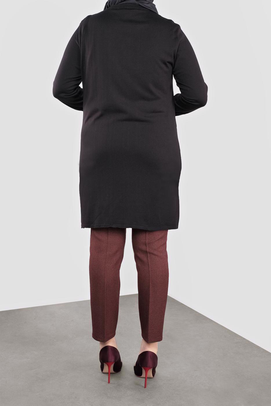 Tesettür giyim KAHVE BÜYÜK BEDEN PANTOLON 70124 