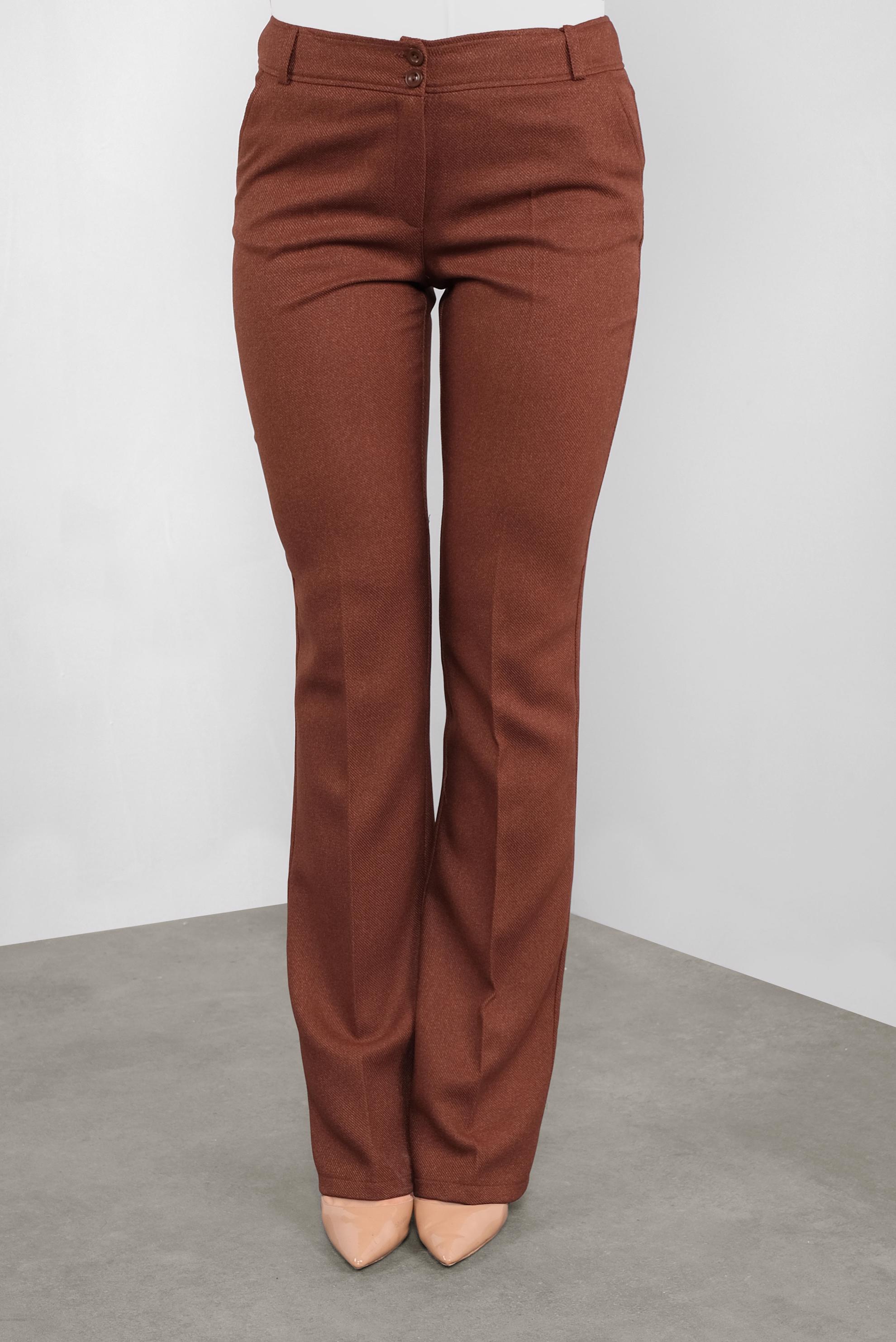 Hijab clothing BROWN WIDE-LEG TROUSERS 70125 