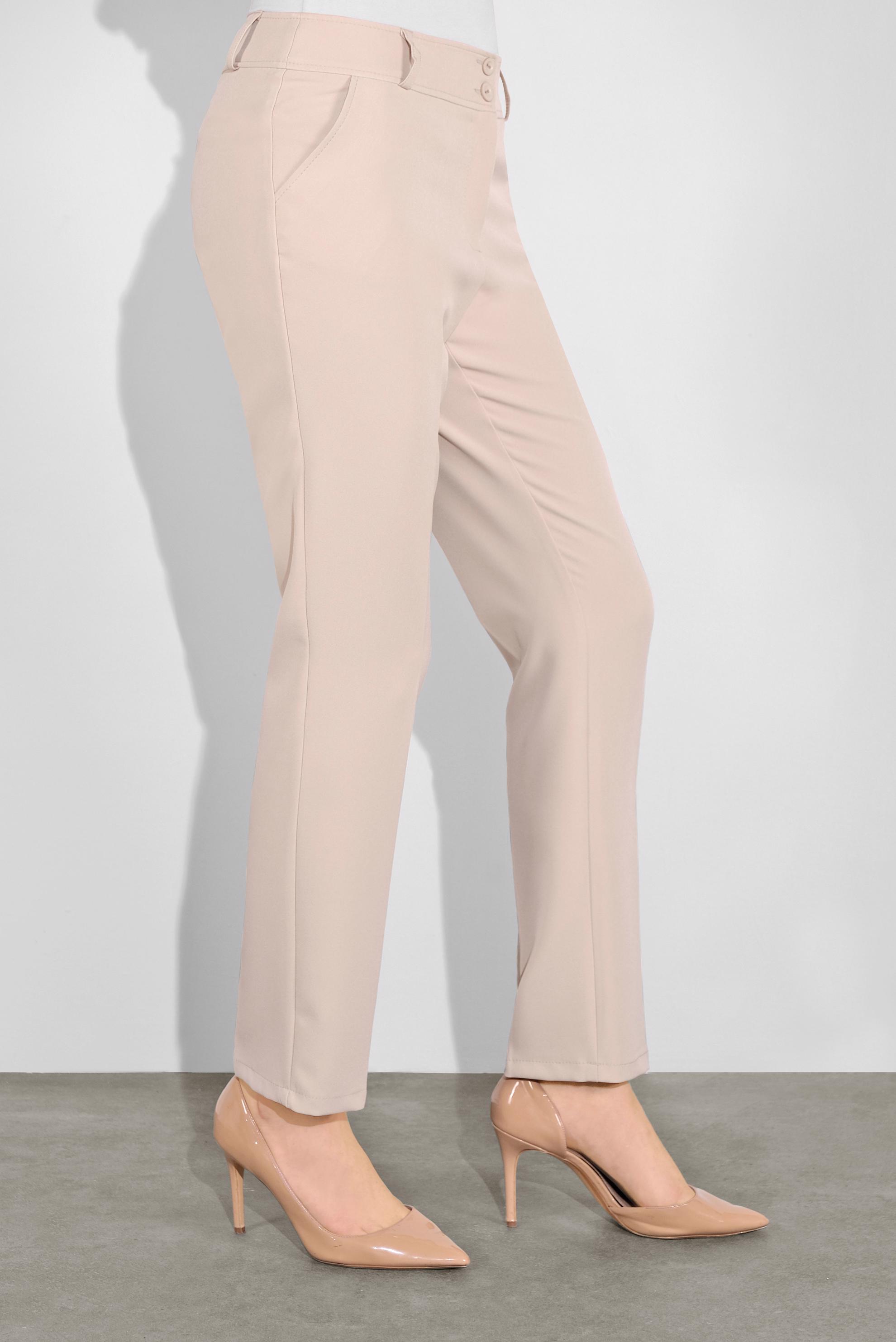 Tesettür giyim BEJ KLASİK KESİM PANTOLON 70127 